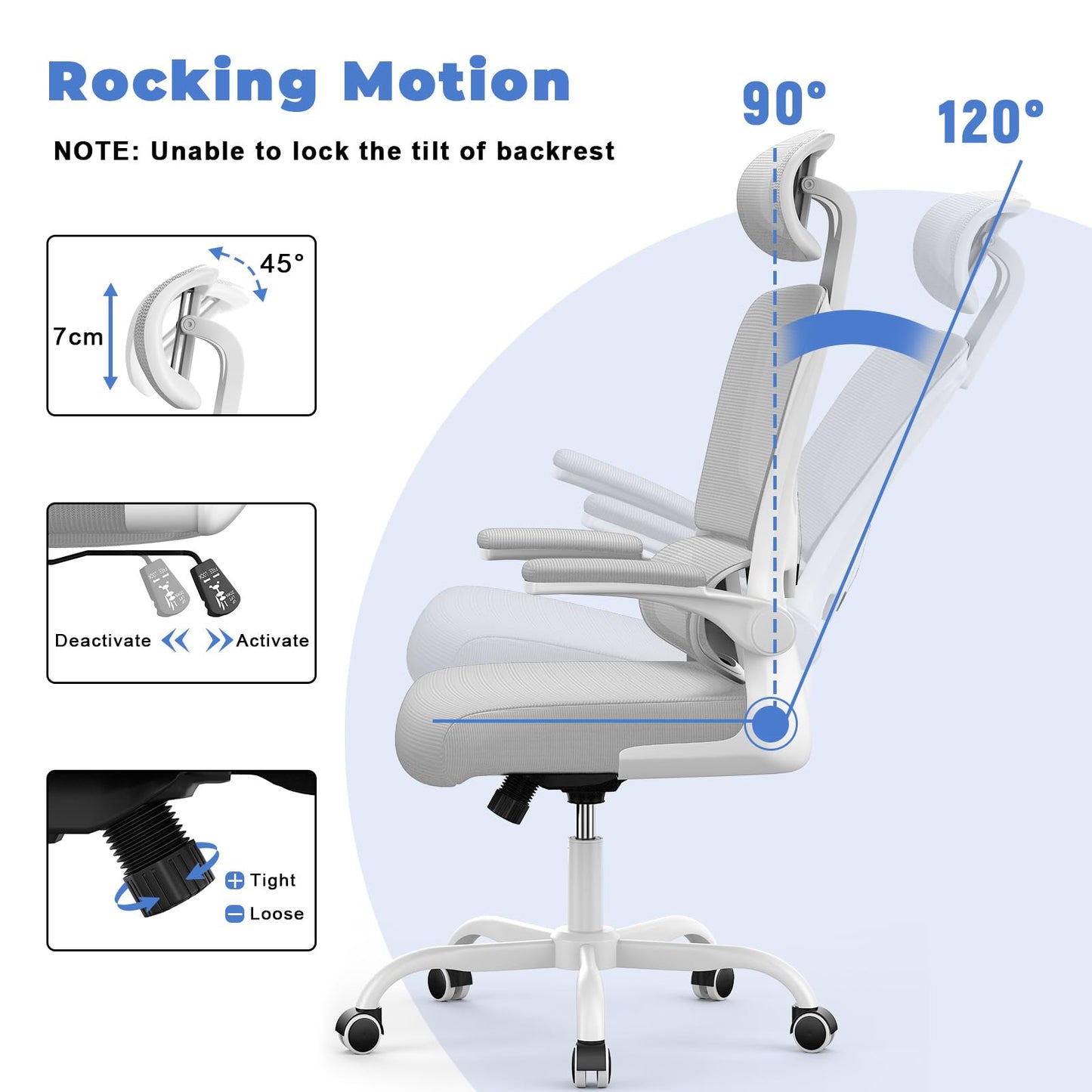 - naspaluro Office Chair | Ergonomic Office Chair with Lumbar Support | High Back -