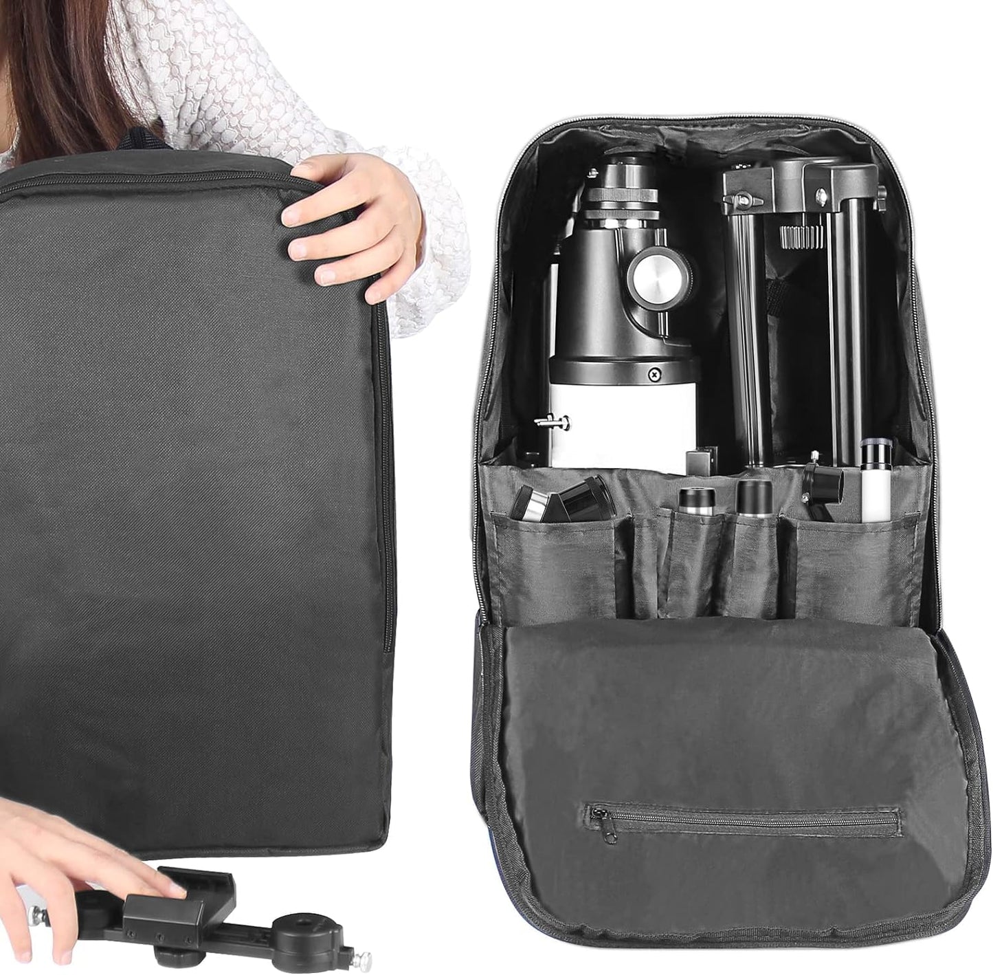 - Telescopes for Adults | 80mm Aperture 600mm Refractor Telescope | For Kids & Beginners -