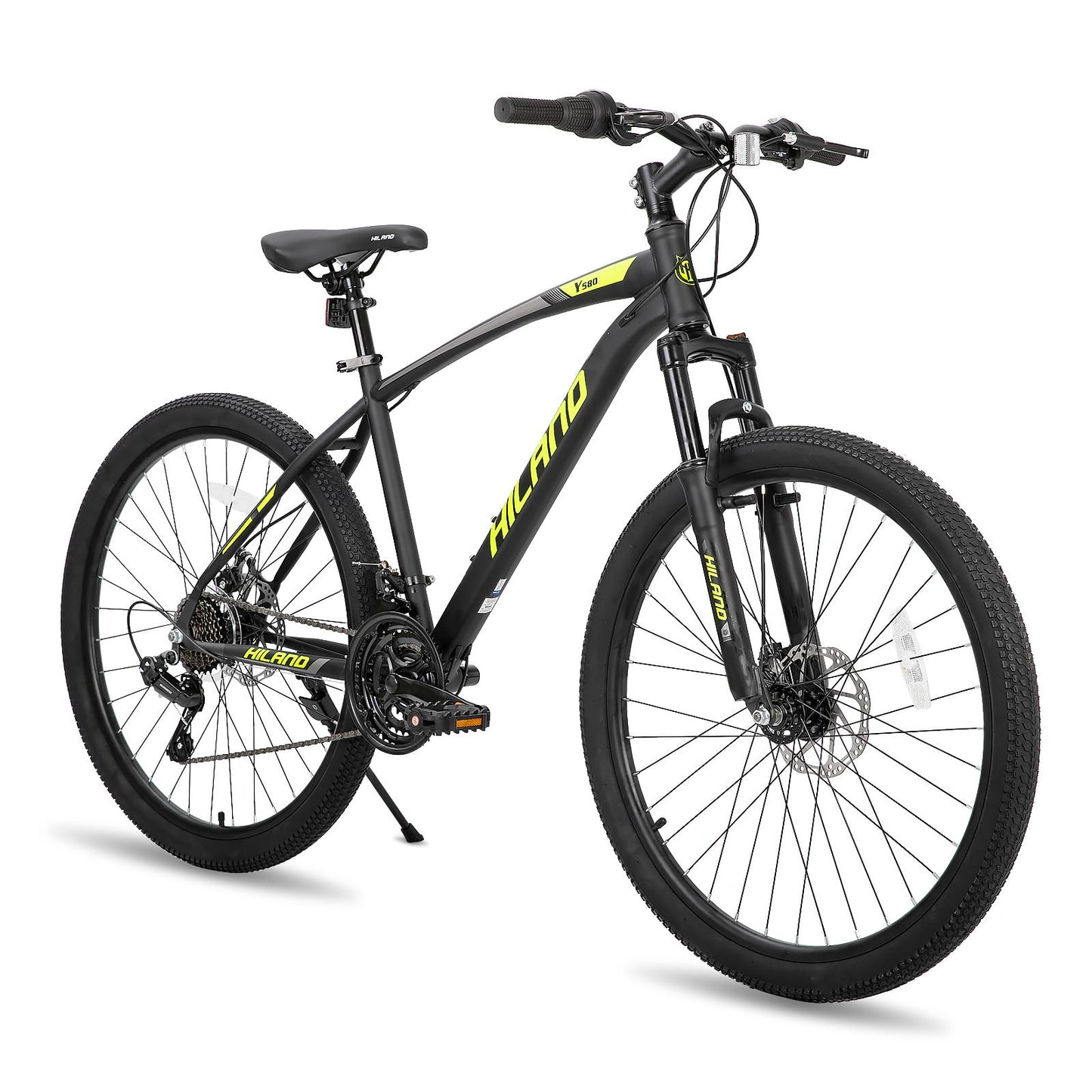 - Hiland 26 Inch Mountain Bike | 21 Speed MTB Bicycle | High Carbon Steel Frame -