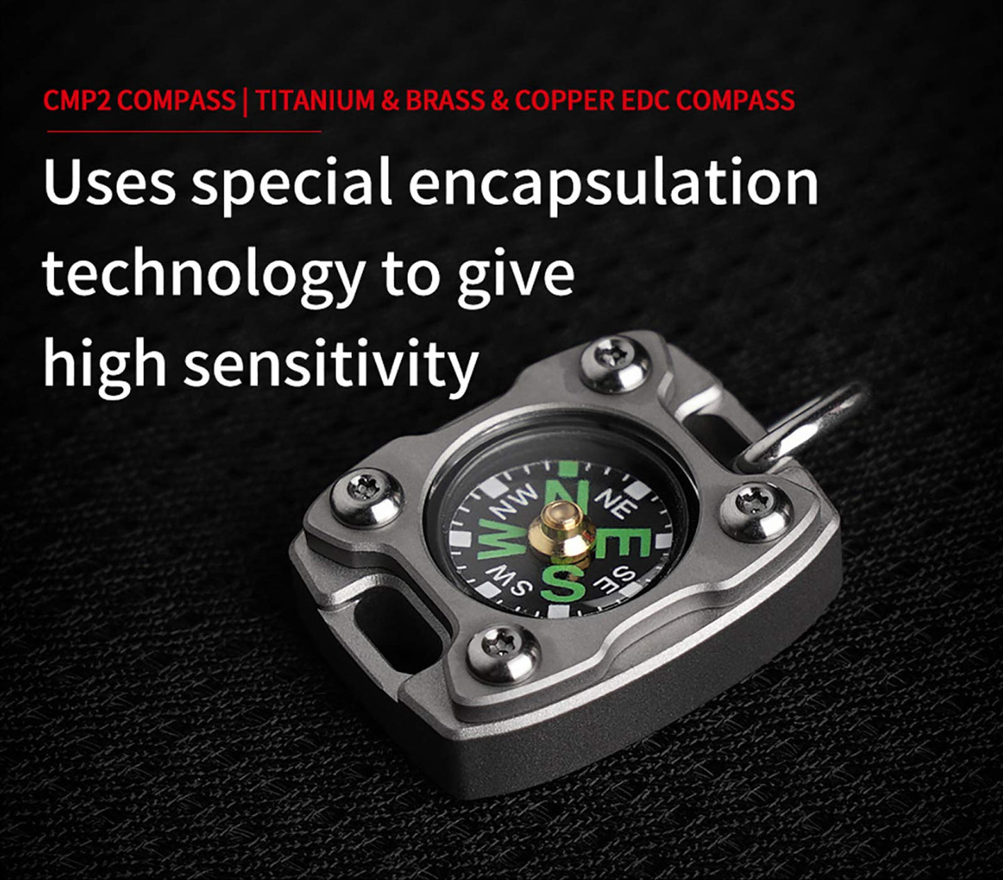 - MecArmy CMP2-T High Sensitivity EDC Compass | Fluorescence Glow in The Dark -