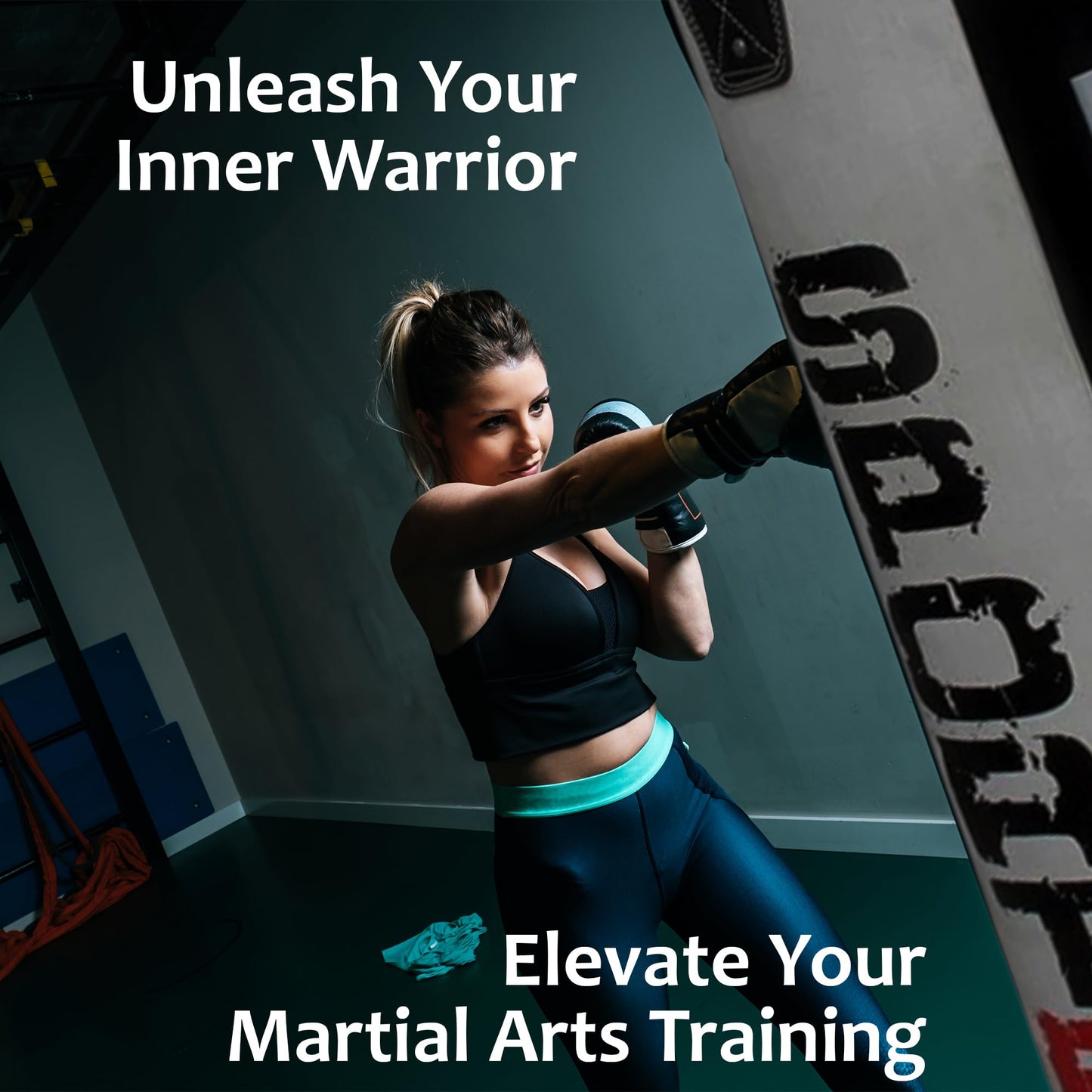 - Sporteq Dyno Heavy Filled Punch Bag Sets for All Ages | Steel Hanging Ring & Floor Attachment | Boxing, Martial Arts, Home & Commercial Gym Use (Black/White, 5FT) -