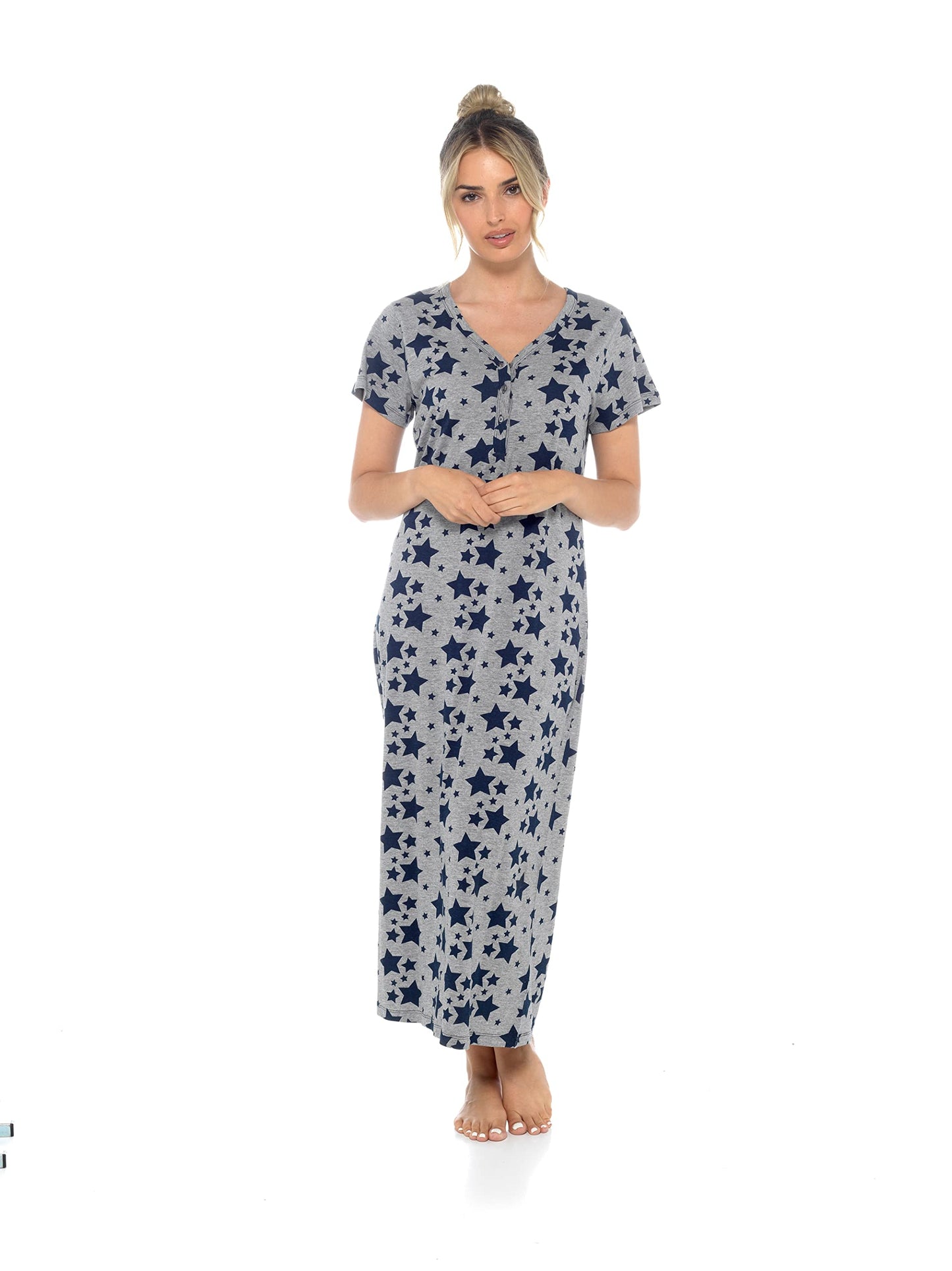 - INSIGNIA Womens Cotton Jersey Nighties Nightdress -