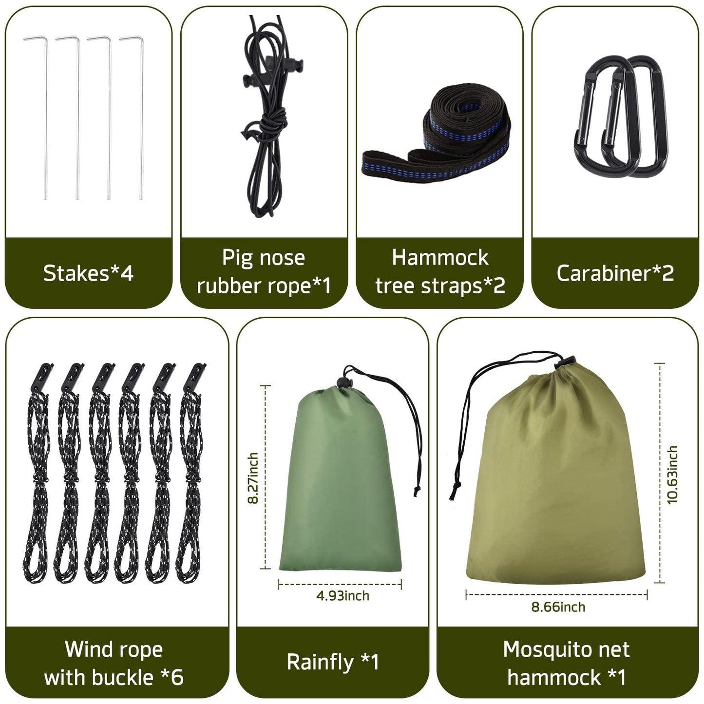 - OTraki Camping Hammock | Mosquito Net | 114x54 inch | Portable Hammock -