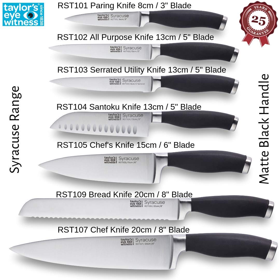 - Taylors Eye Witness Syracuse All Purpose Kitchen Knife | Professional Cutting Edge -