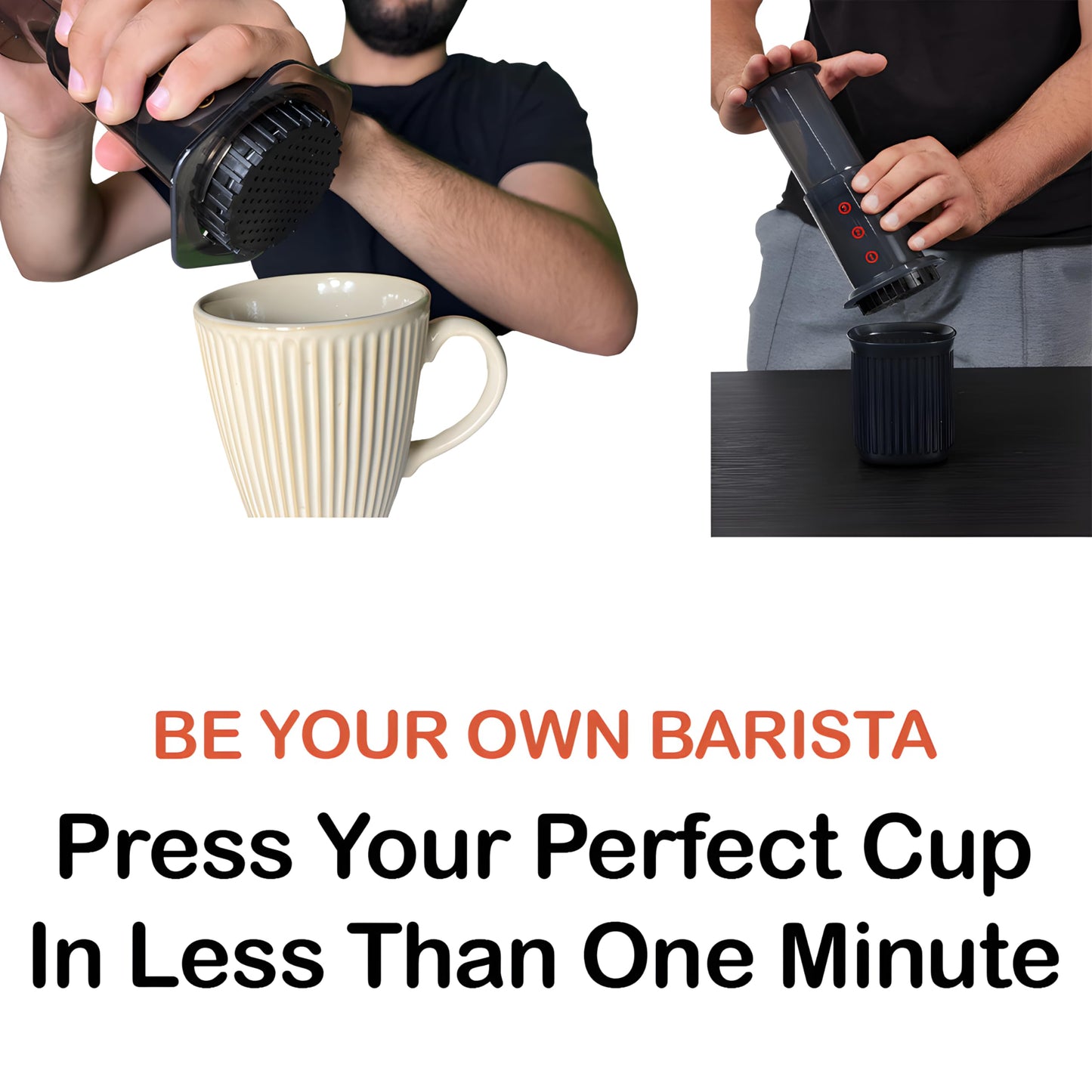 - Portable Travel Coffee Press | Hand Press Coffee Pot Filter | Espresso Coffee Maker -