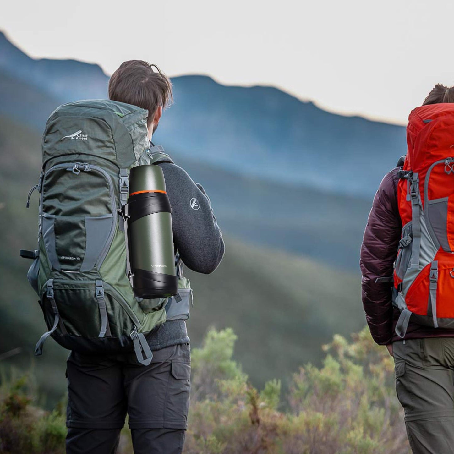 - LOKPESCO Large Coffee Flask | Hot and Cold Drinks | 2L/70oz -