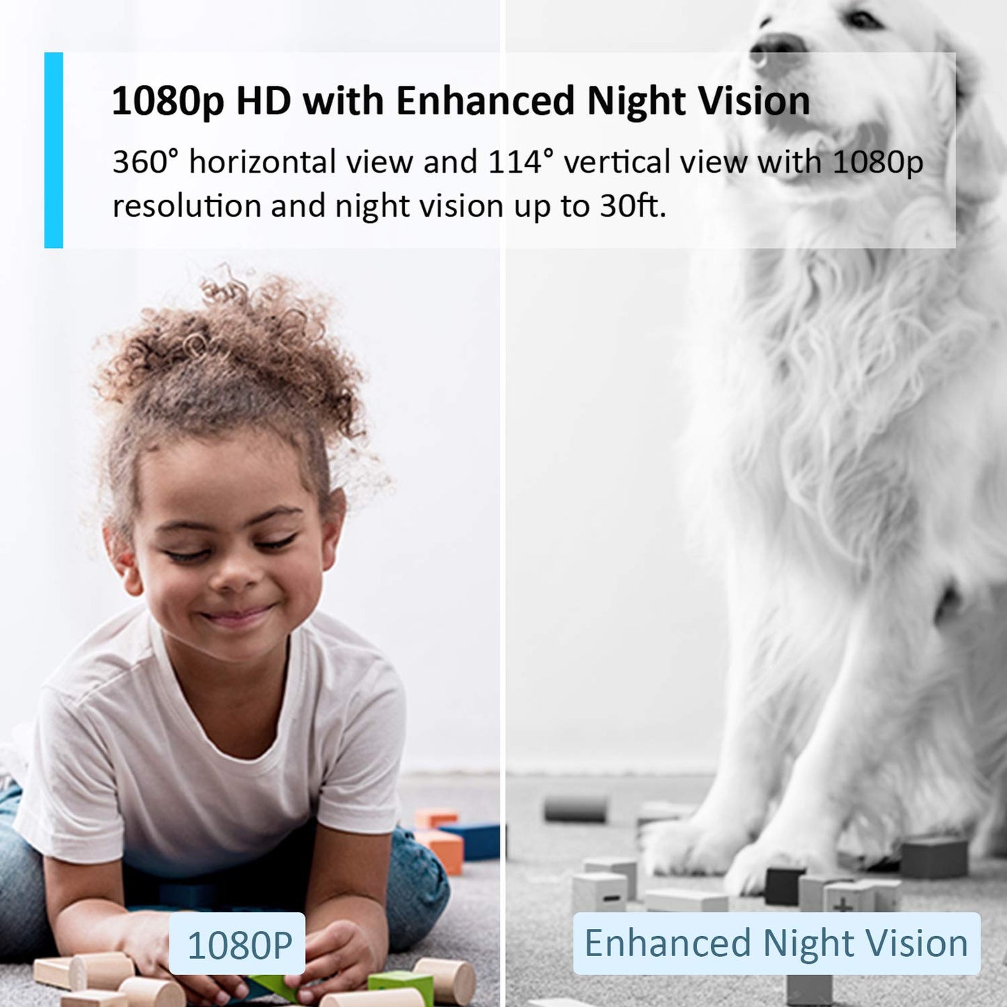 - Tapo Wifi Camera | Indoor Camera for Security | 1080p | Pet Camera | Wireless 360° for Baby Monitor, CCTV | Night Vision | Works with Alexa & Google -
