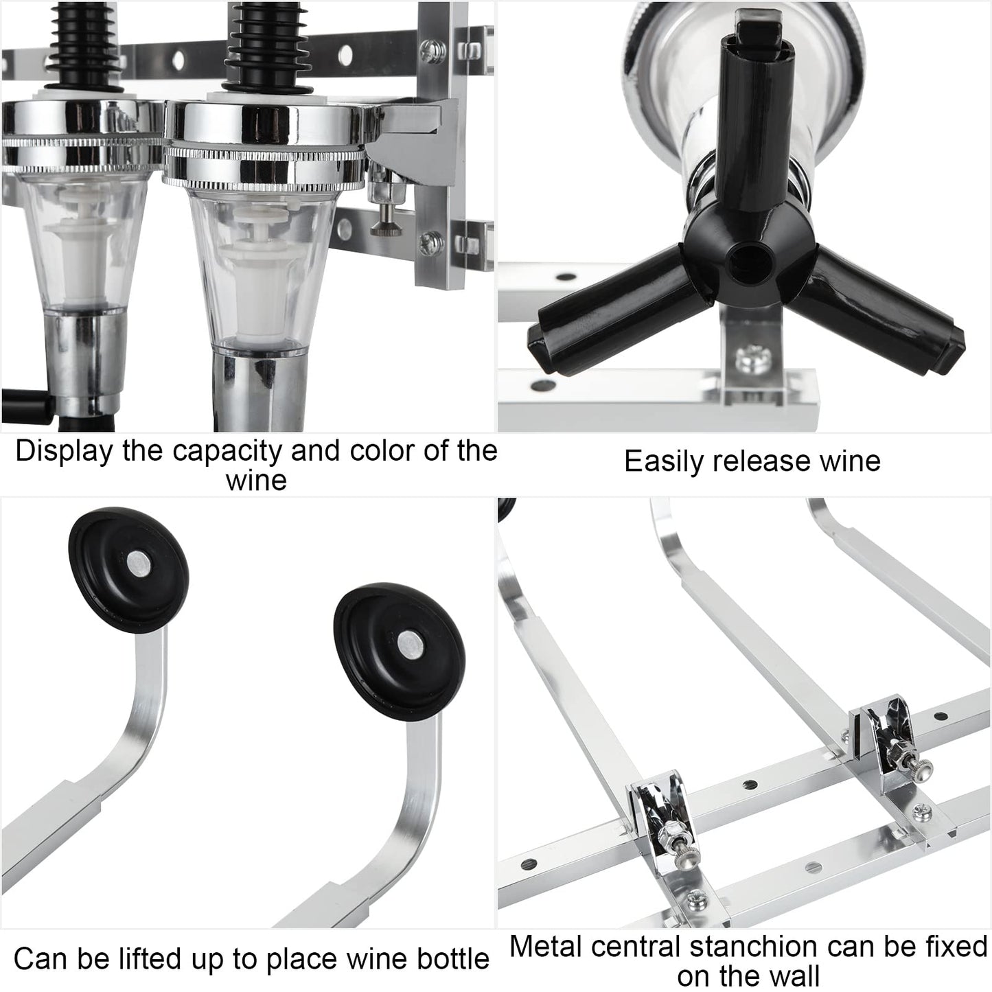 - FWEEK 4 Bottle Optics For Spirits | Bar Butler Wall Mounted Bottle Bracket -