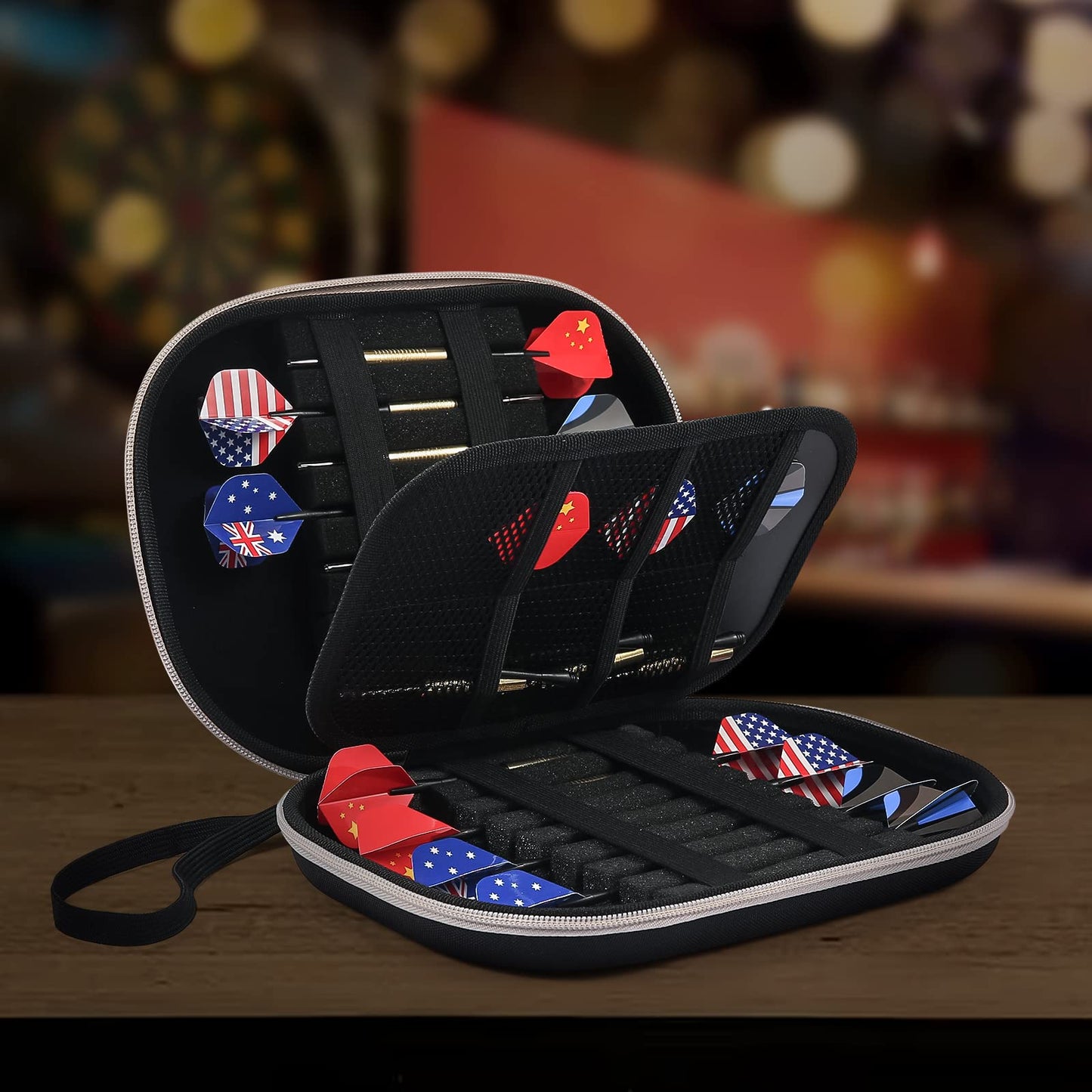 ATDAWN Aarts Case,Dart Case,Dart Cases Mens Holds 18 Darts,Portable & Durable