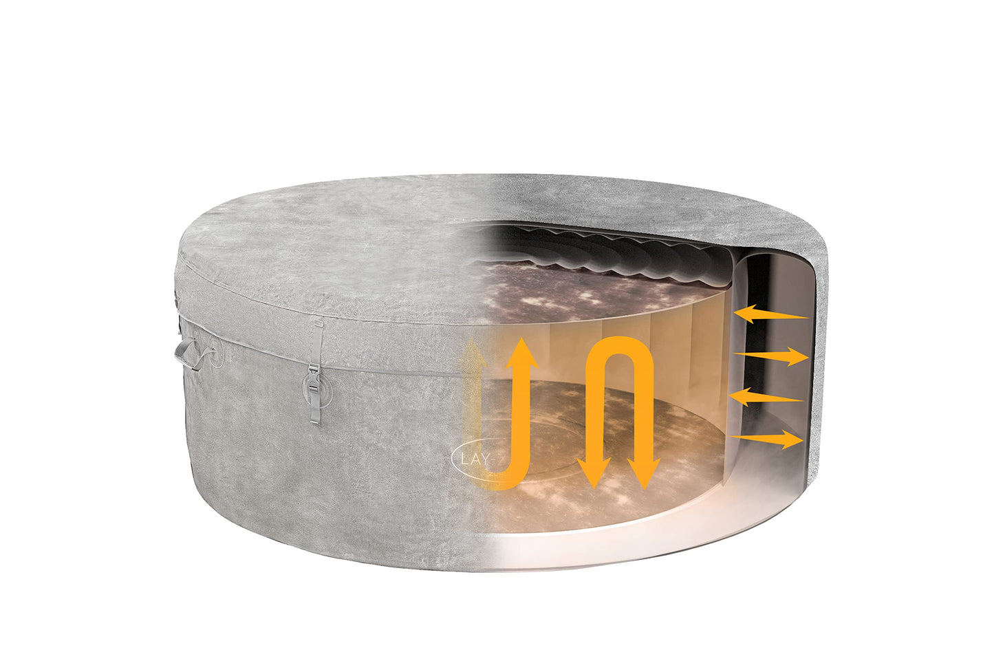 - Lay-Z-Spa Zurich EnergySense Signature | AirJetInflatable Hot Tub | 2-4 person -