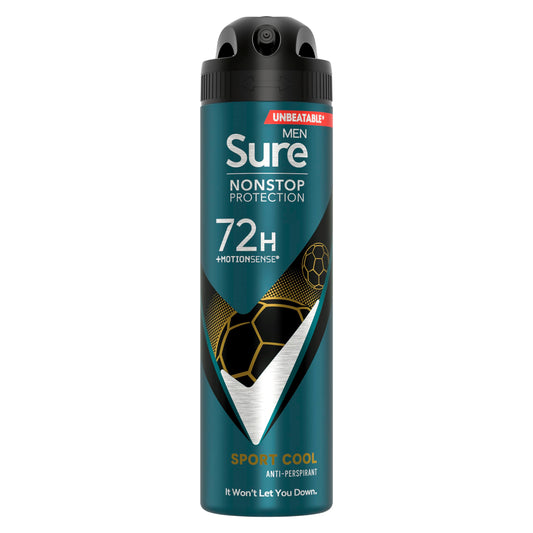 - Sure Men | Sport Cool Nonstop Protection Anti-perspirant - Deodorant | 150 ml -