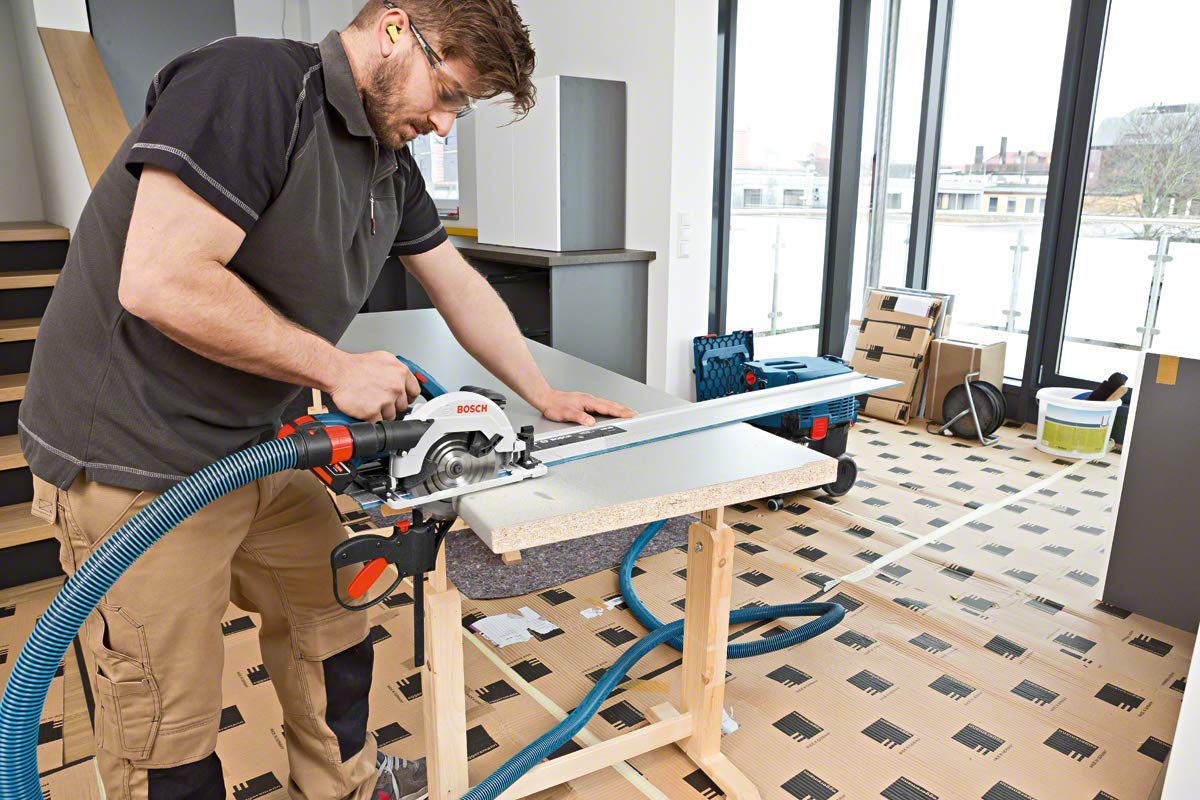 Bosch Professional 18V System GKS 18V-57 G Cordless Circular Saw (Saw Blade Diameter: 165 mm, Cutting Depth: 57 mm, excluding Batteries and Charger, in L-BOXX)