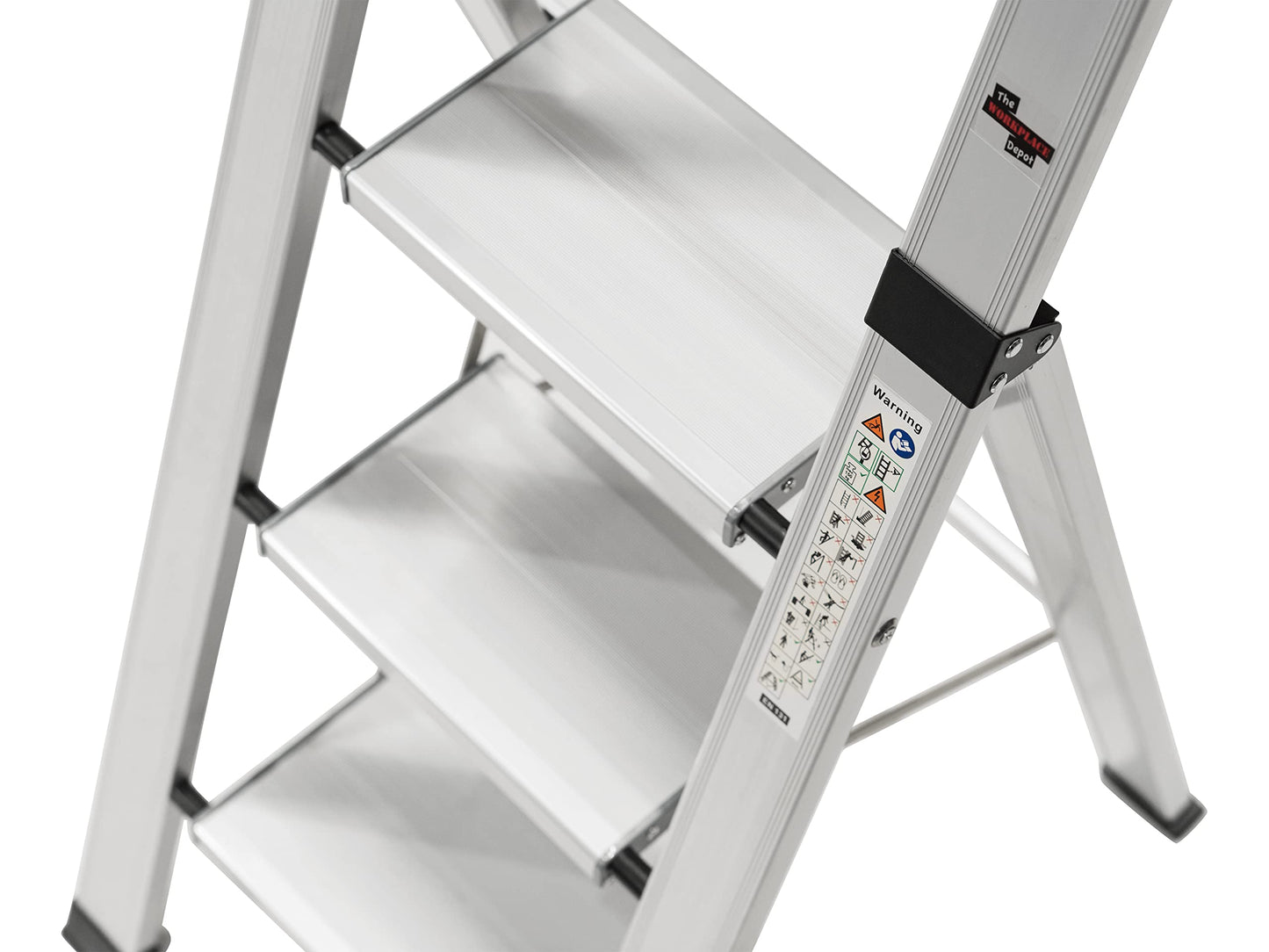 Aluminium Folding Step Ladder, Portable, Heavy Duty 3 or 4 Tread Step Ladder (3 Tread)