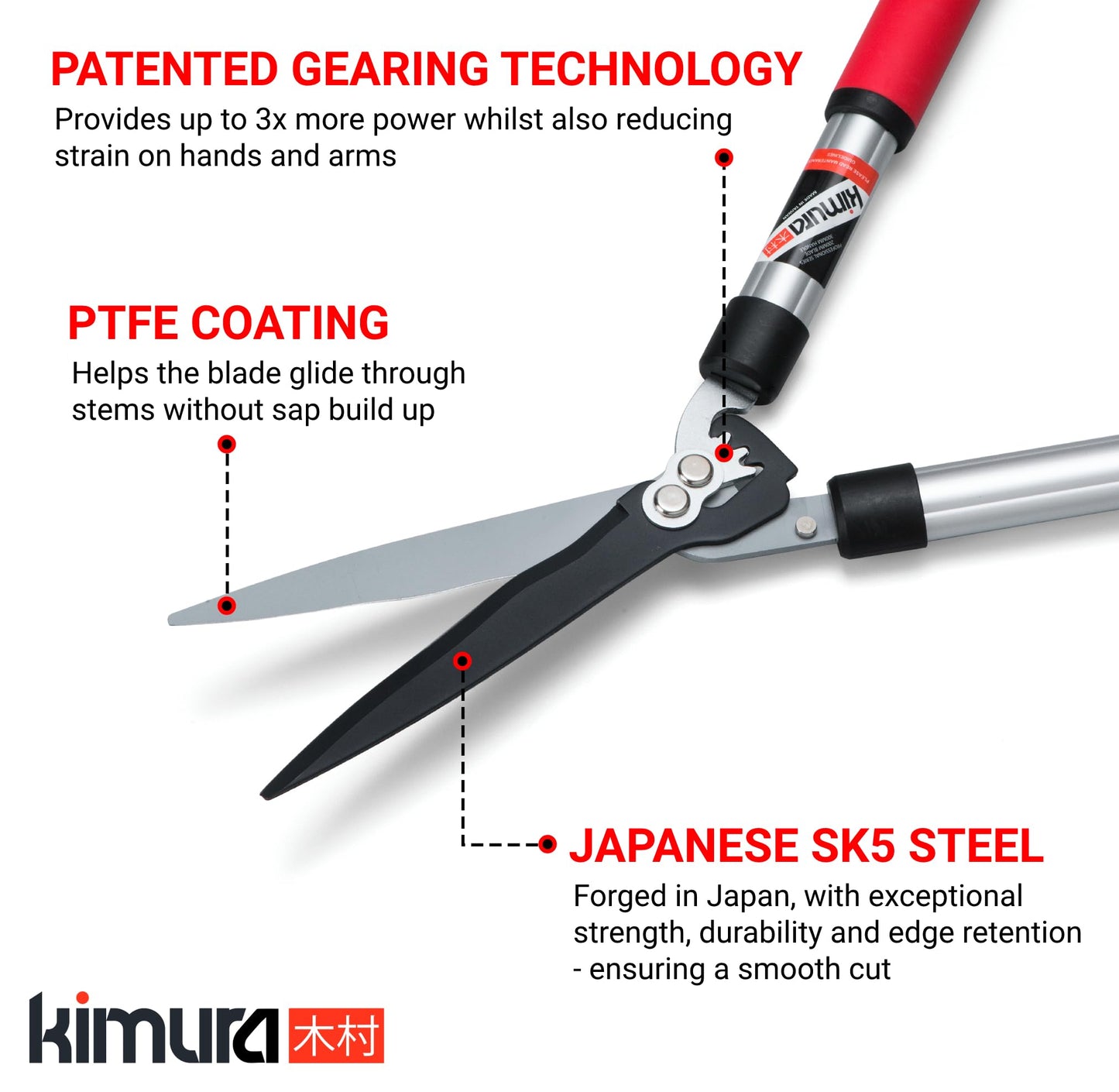 - Kimura® Pro Heavy Duty Garden Shears | Premium Hedge Shears -