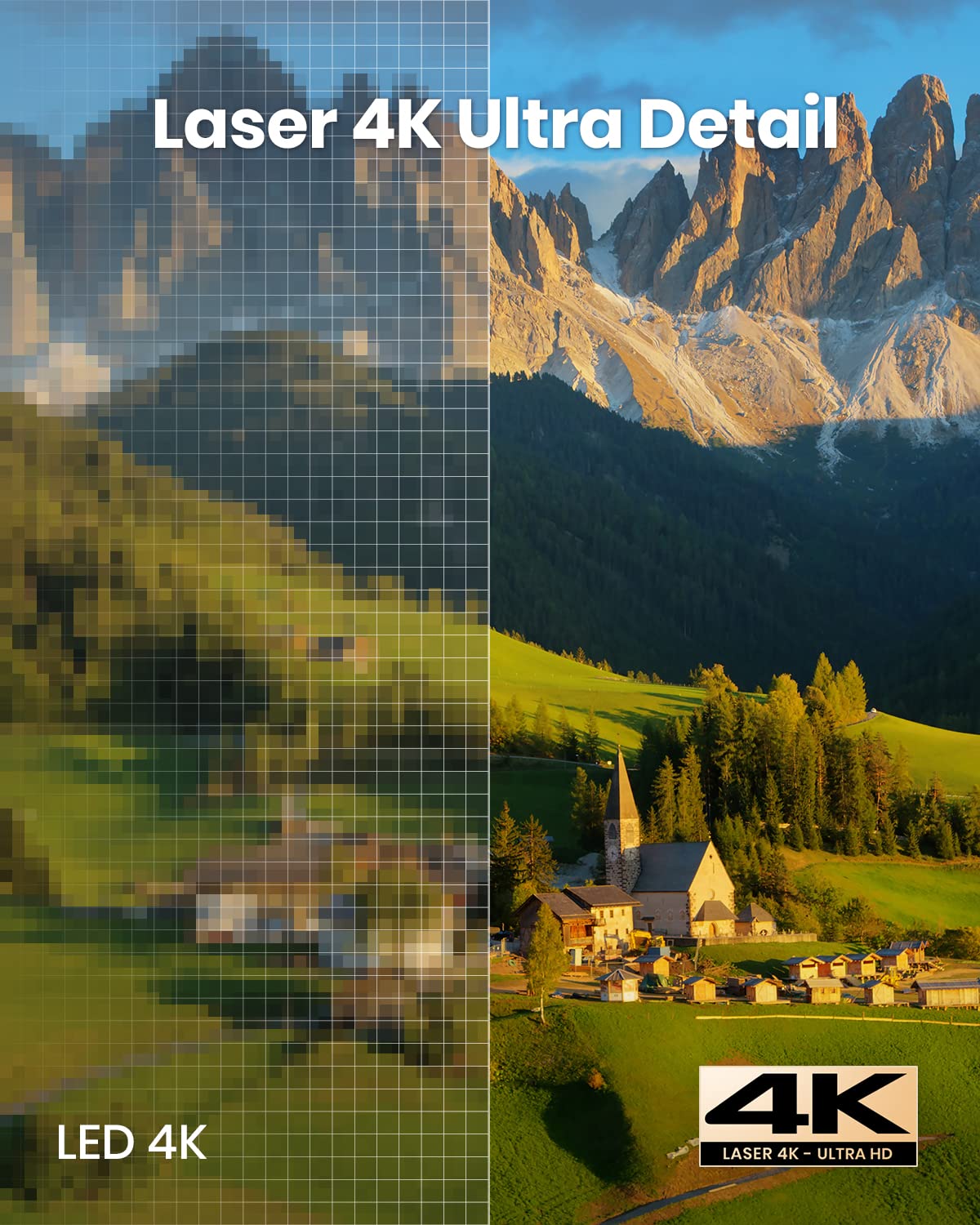 Anker NEBULA Cosmos Laser 4K Projector, Portable Projector with 2200 ANSI Lumens, Android TV 10.0, Autofocus, Auto Keystone Correction, Screen Fit, Home Theater Projector with Wi-Fi & Bluetooth