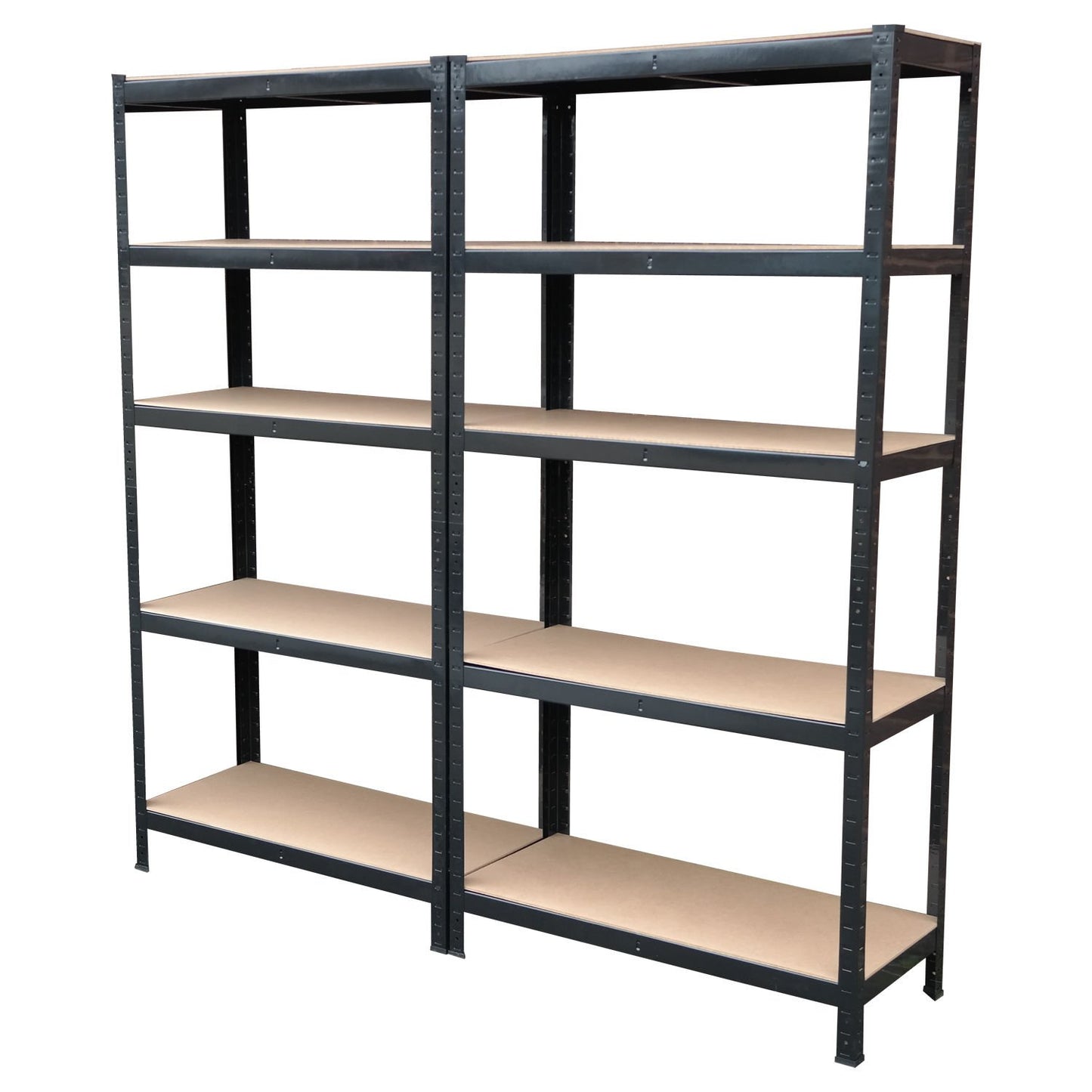 - EAZILIFE 5 Tier Boltless Shelving Storage Kit | Consists of 1 x 5 Tier Corner Shelving Rack 2 x 900mm Straight 5 Tier Shelf Units -
