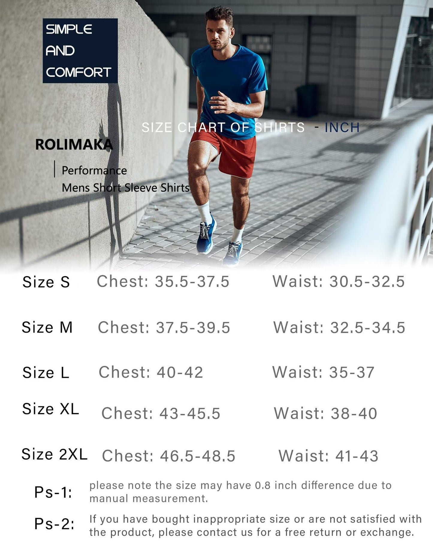 - Rolimaka 6 Pack T Shirts | Quick Dry Short Sleeve Sport Shirts | Moisture Wicking -