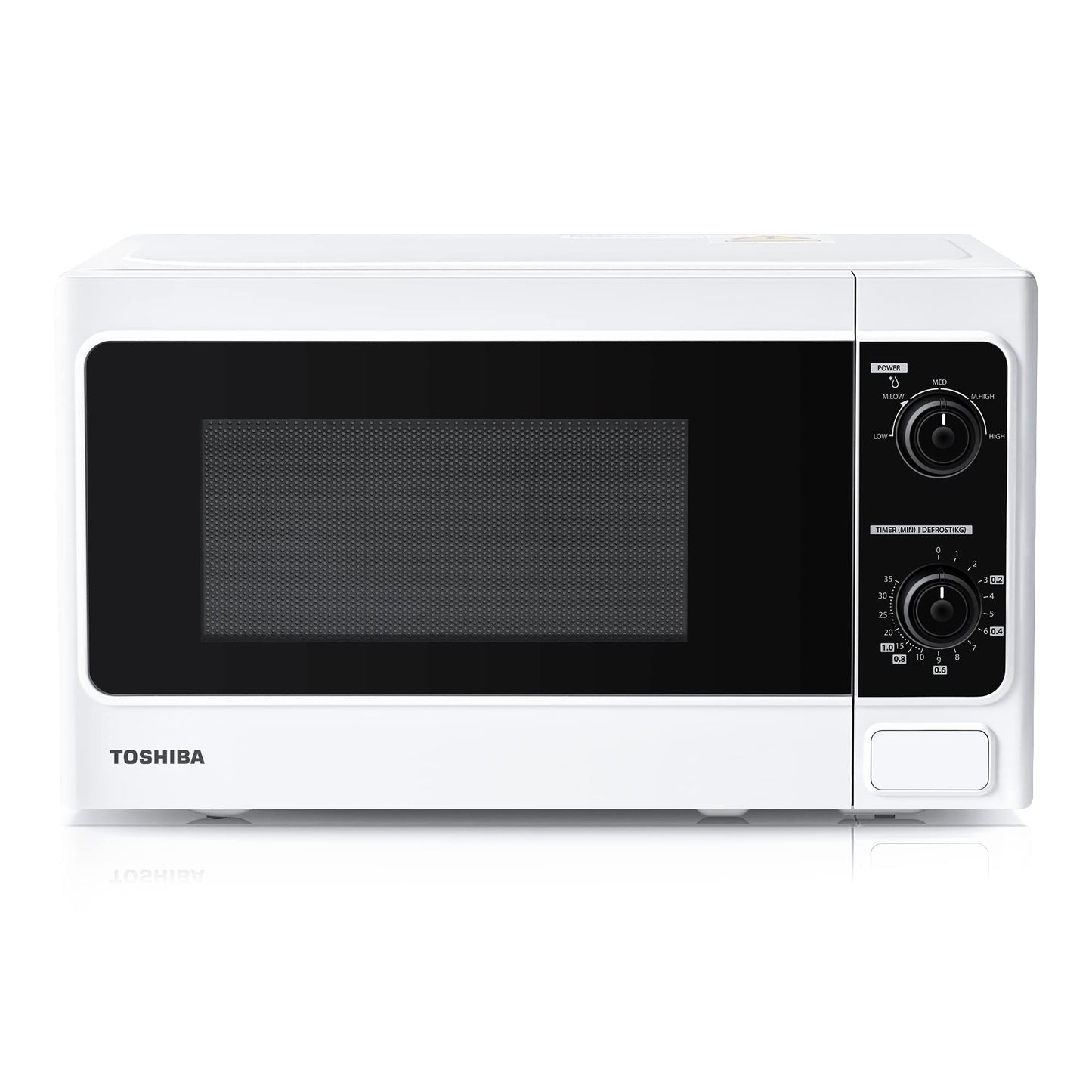 - TOSHIBA 20 Liter 800W | Manual Control Solo Small Microwave | Compact -