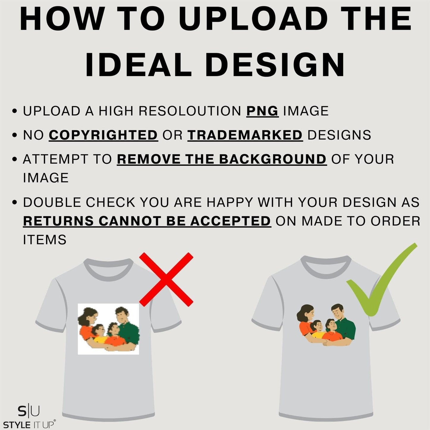 - Style It Up Personalised Adults Pullover Hoodies -