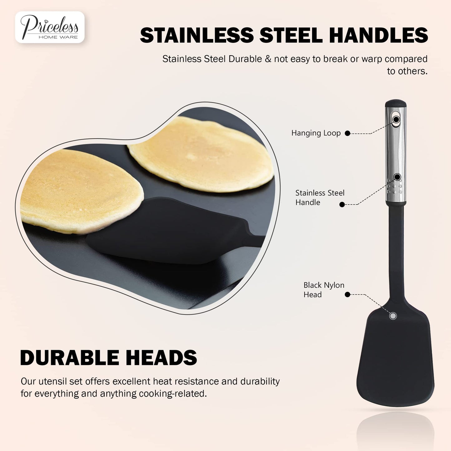 - Priceless Homeware Kitchen Utensils Set | 17 Cooking Utensils Set | Kitchen Tool -