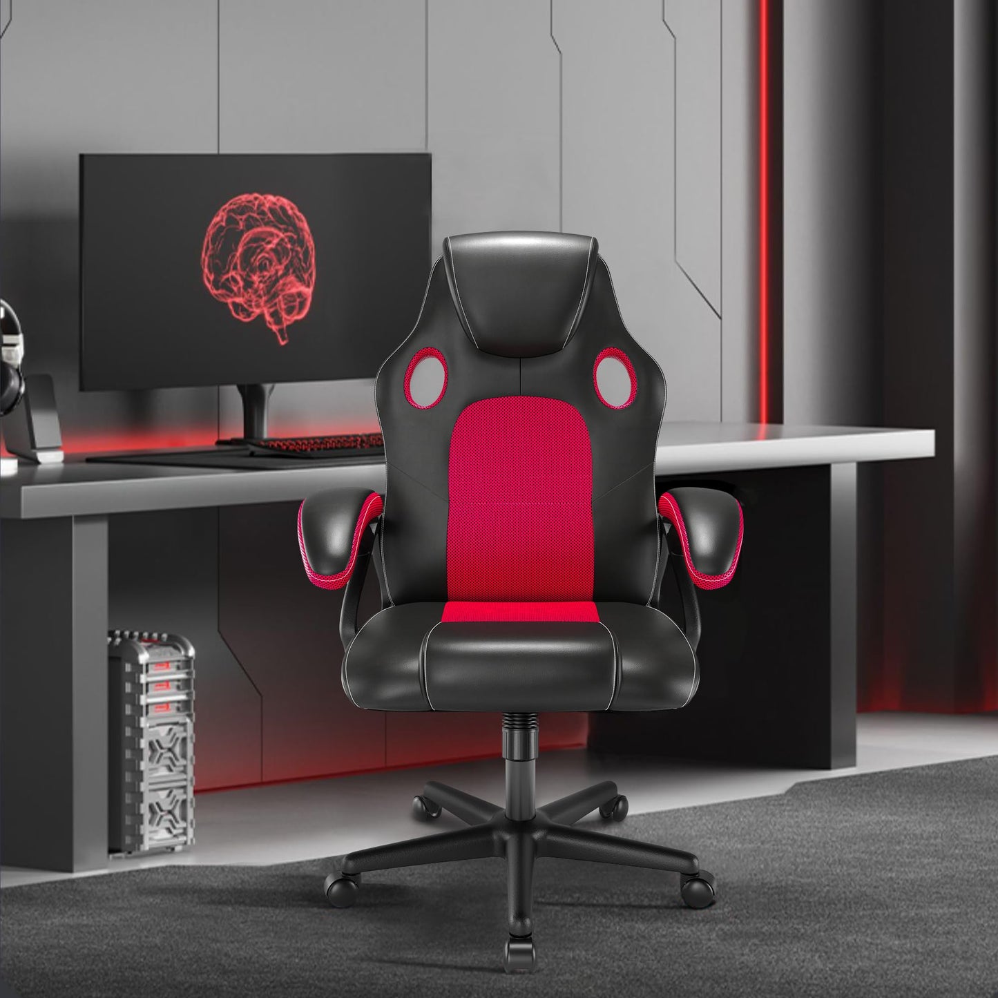 - Play Haha | Gaming Chair | Office Swivel Chair | Ergonomic | Leather PC Gaming Chair -