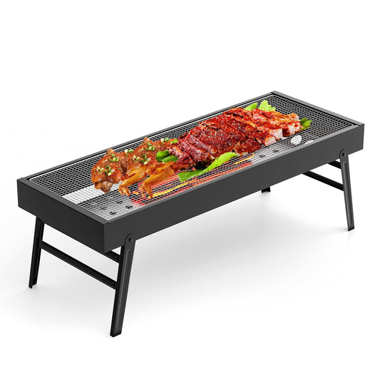 - Portable Charcoal Barbecue Grill |UYOTBKEUB Large Stainless Steel Compact Grill -