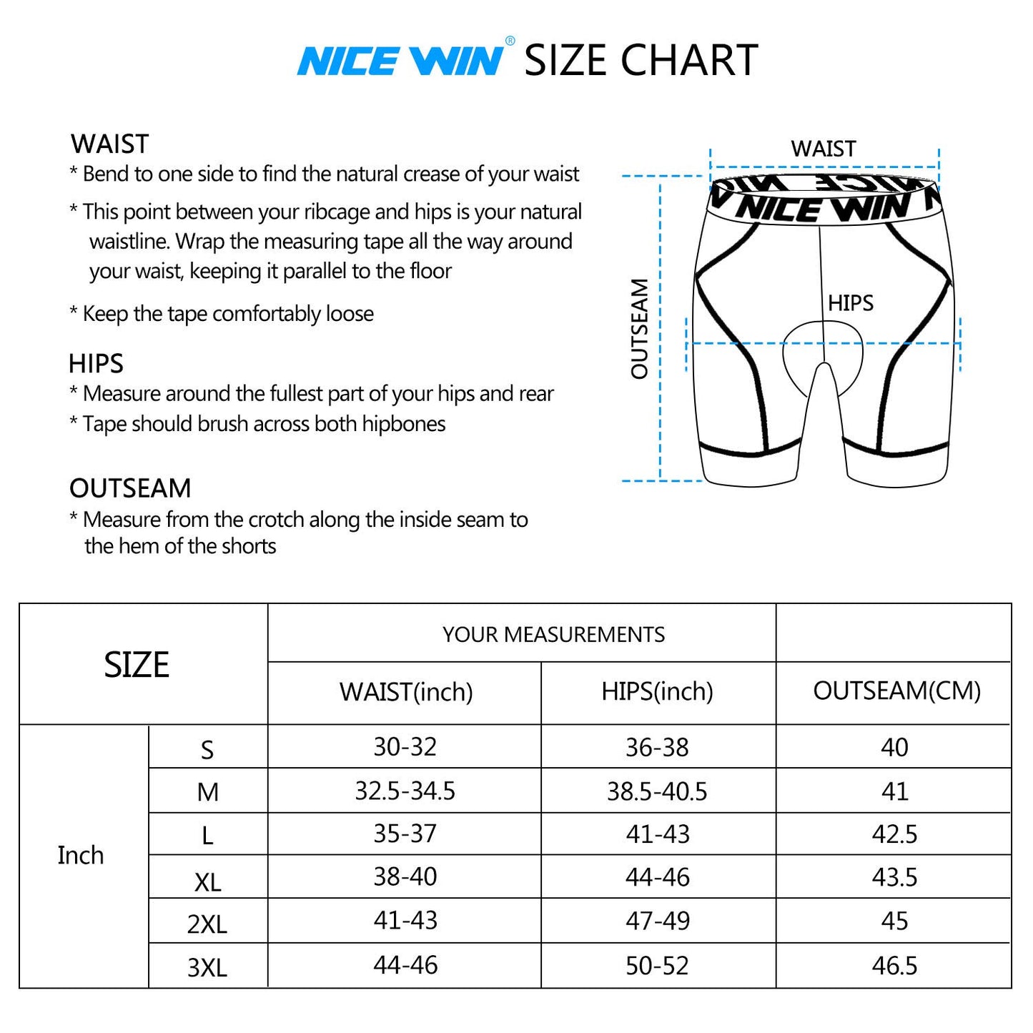 - NICEWIN Men’s Cycling Underwear | 3D Padded Compression Shorts -