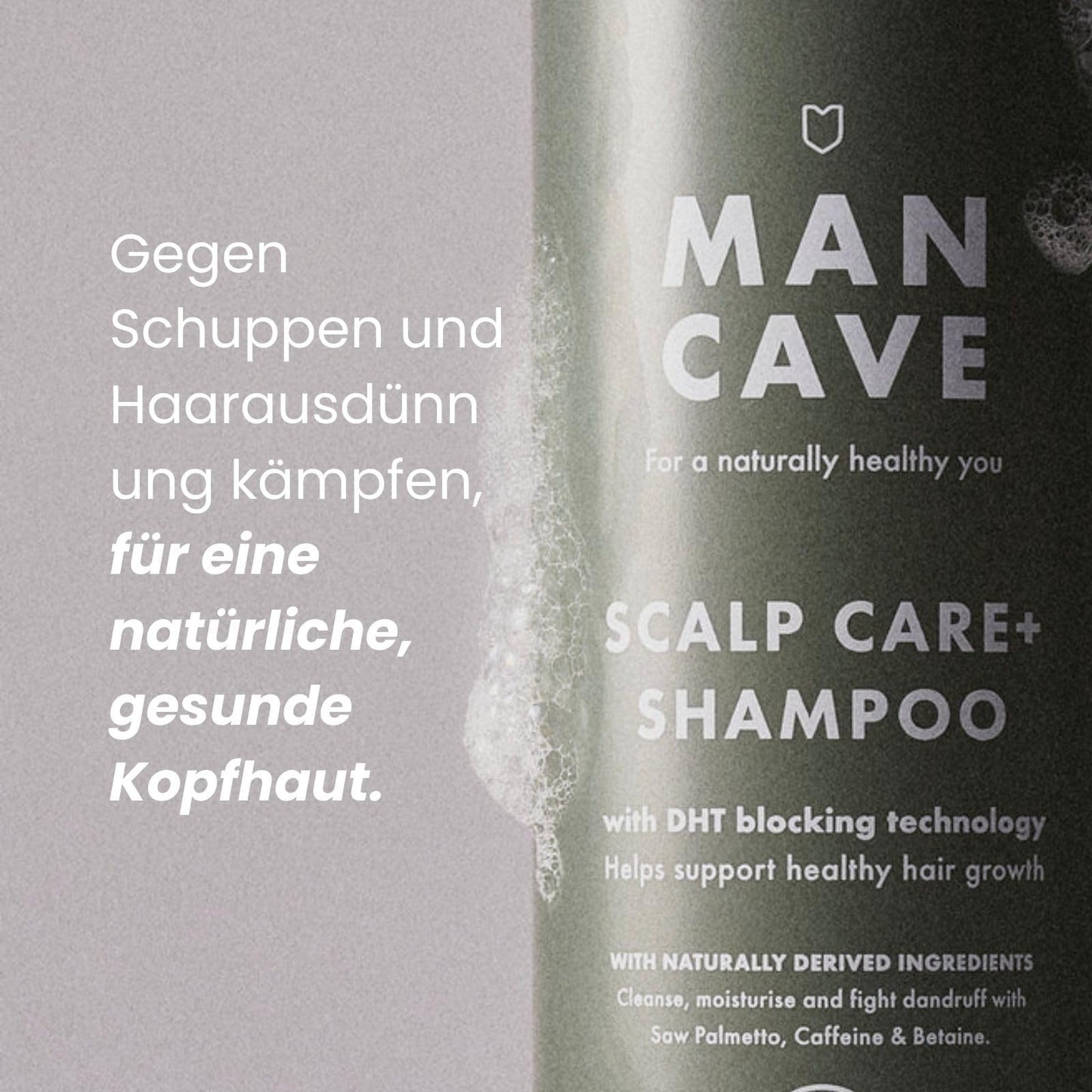 - ManCave Scalp Care Shampoo for Men | DHT Blocker Encourages Hair Growth -