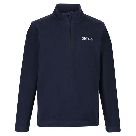 - Regatta Kids Hot Shot II 1/2 Zip Fleece | Navy -