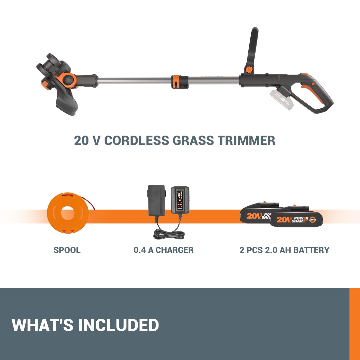 - WORX WG163E 18V Cordless Grass Trimmer