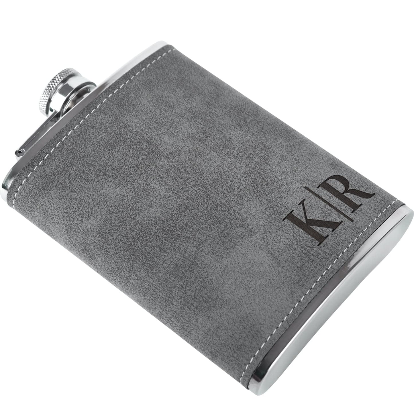 - Personalised Hip Flask for Men| Customised PU Leather Flask -