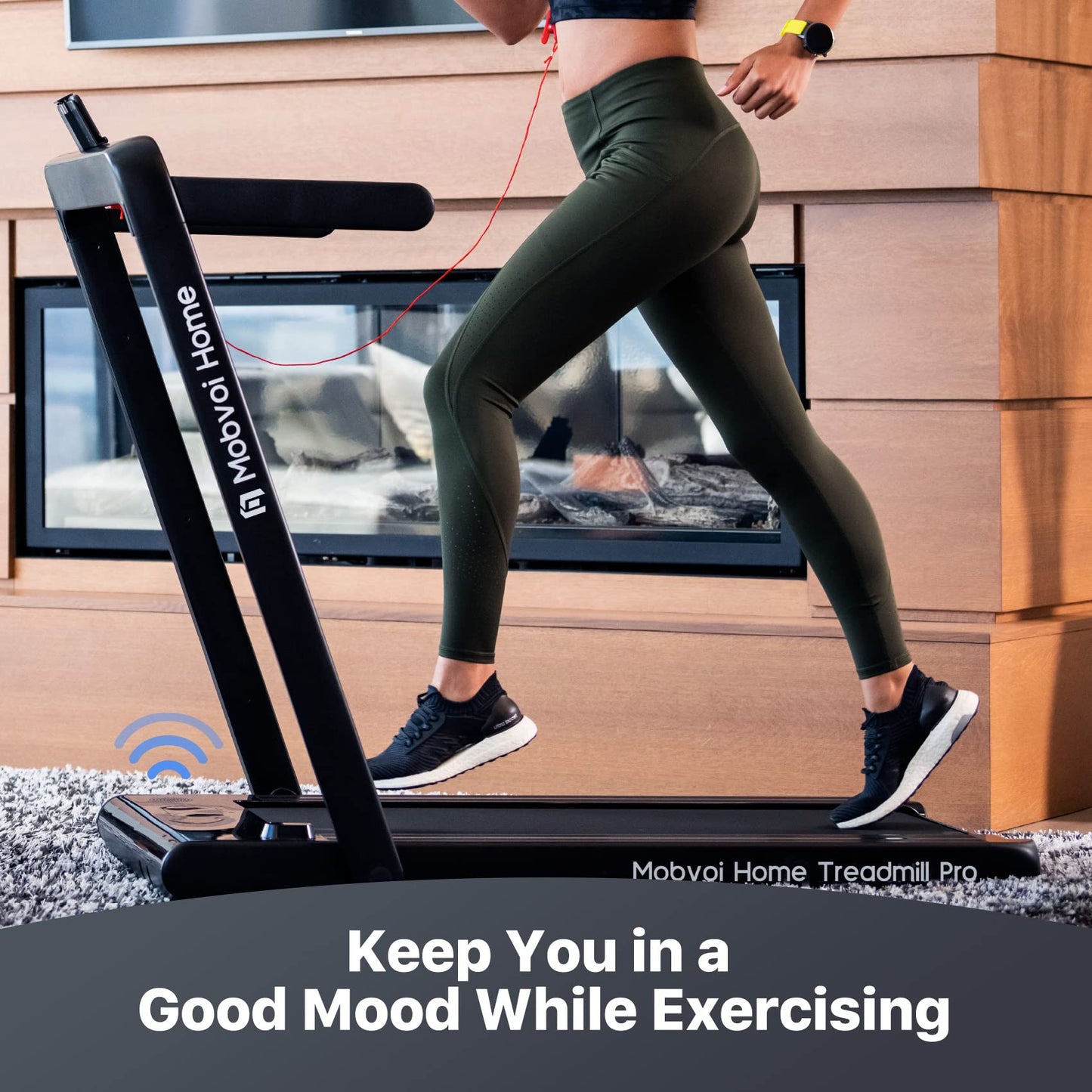 - Mobvoi Home Treadmill Pro | Foldable Treadmill for Home | Compatible with Smartwatches -