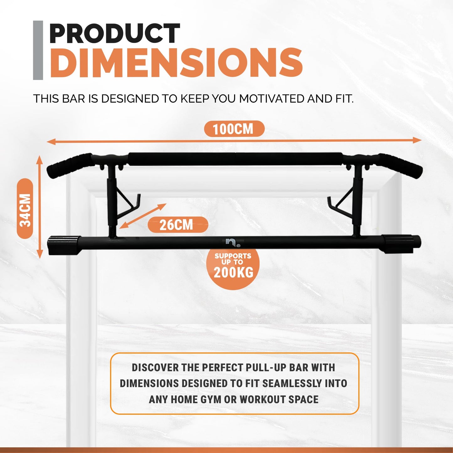 - NIKHEDONIA Doorway Pull Up Bar with Foldable Design | No Drilling Needed | -