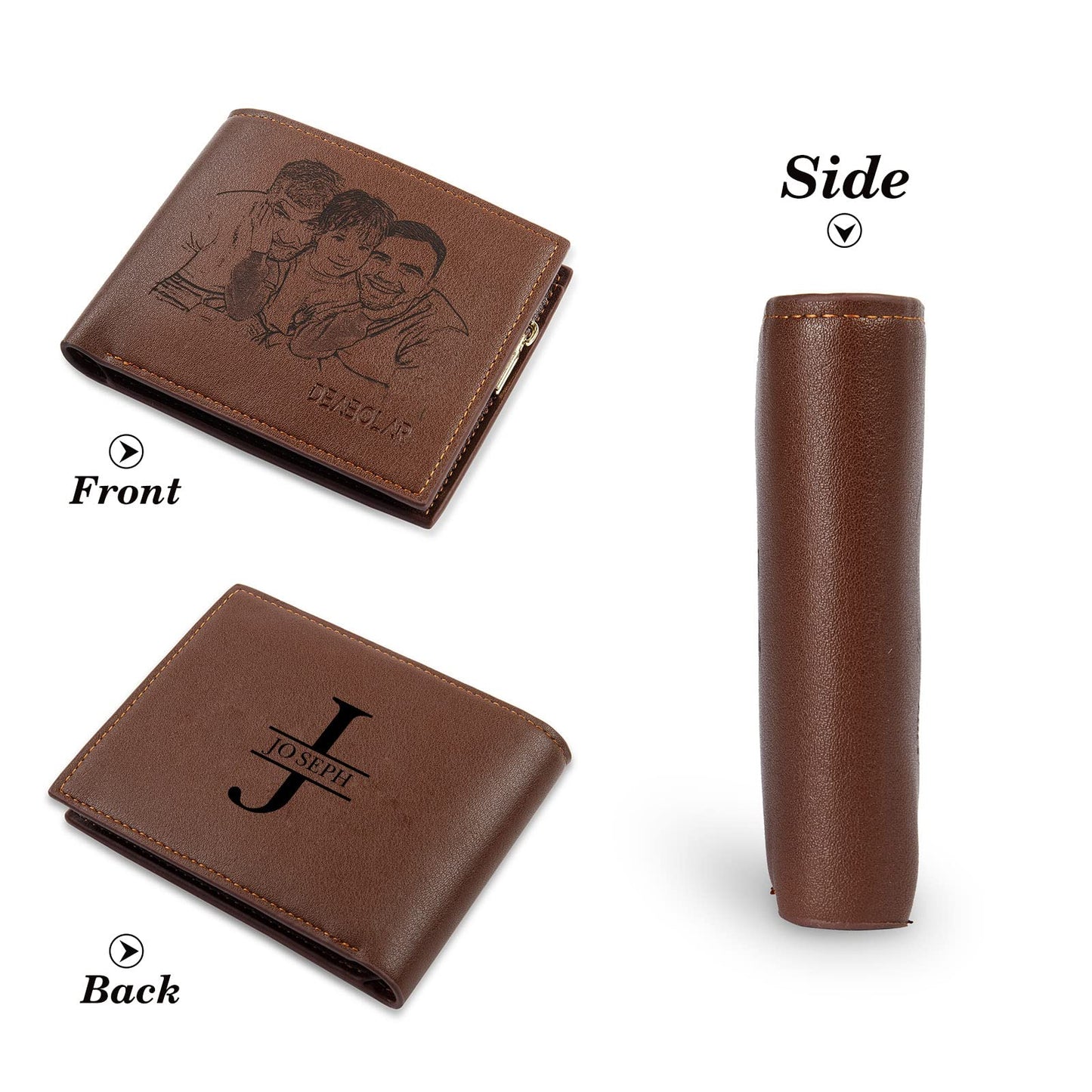 - Glooraca Personalised Leather Wallets For Men | Personalized Mens Wallets -