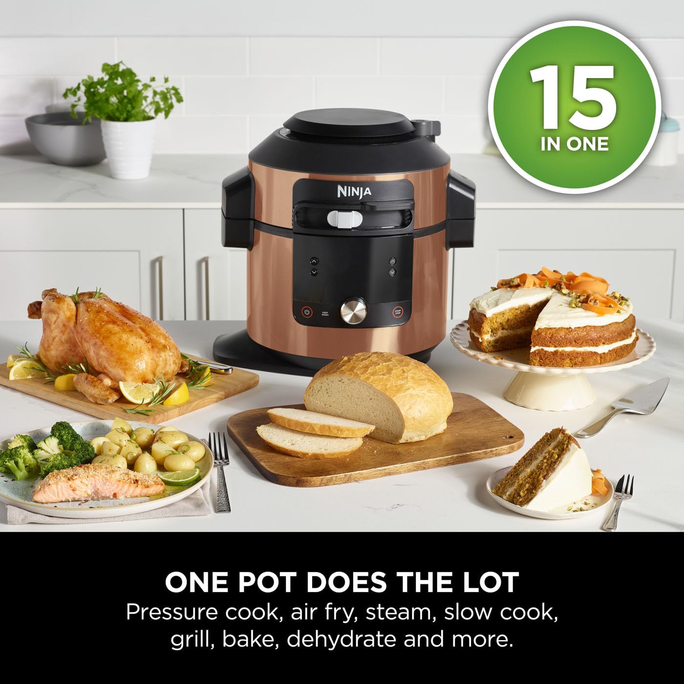 - Ninja Foodi MAX 14-in-1 SmartLid Multi Cooker | 7.5L Electric Pressure Cooker & Air Fryer -