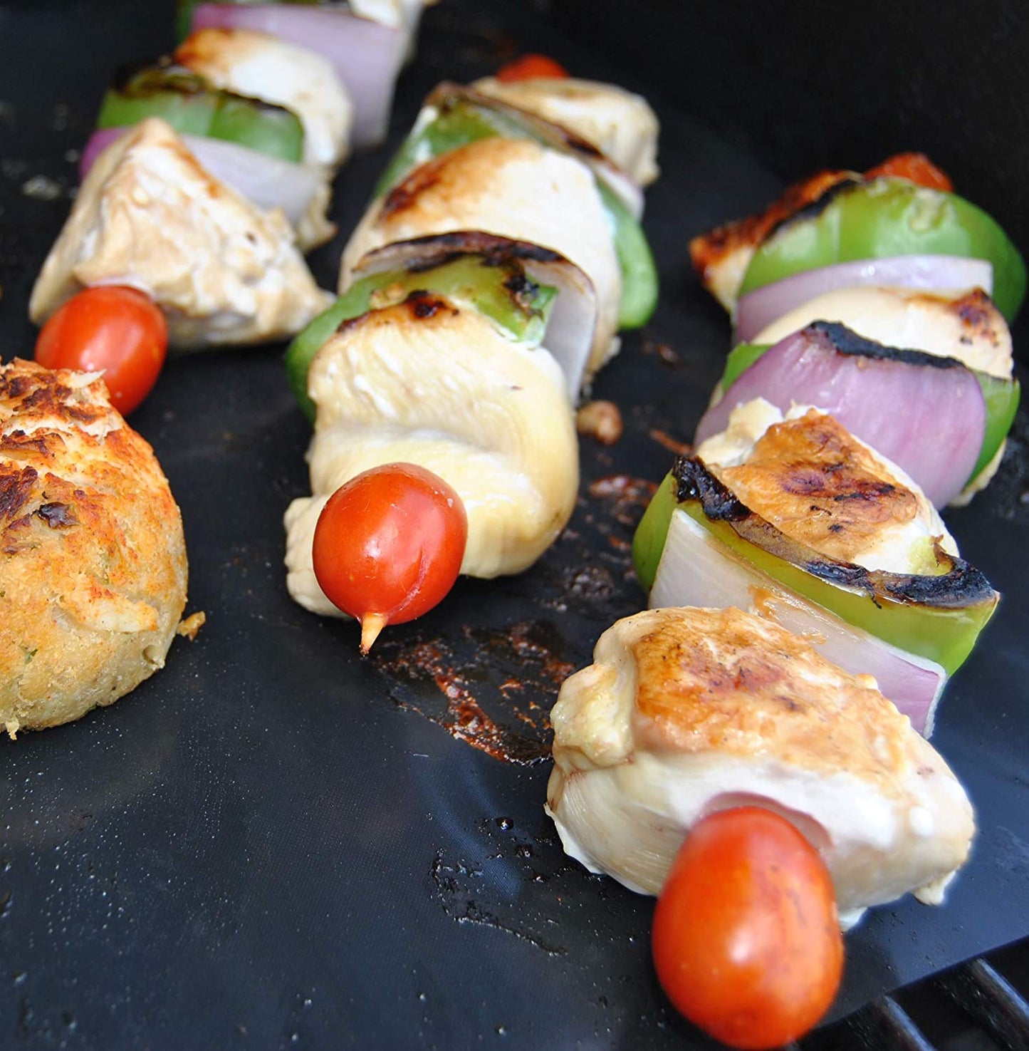 Cookey™ | 5 PCS | 16" x 13" | Non-Stick BBQ & Baking Mat, Gas & Charcoal Grills - Reusable & Versatile