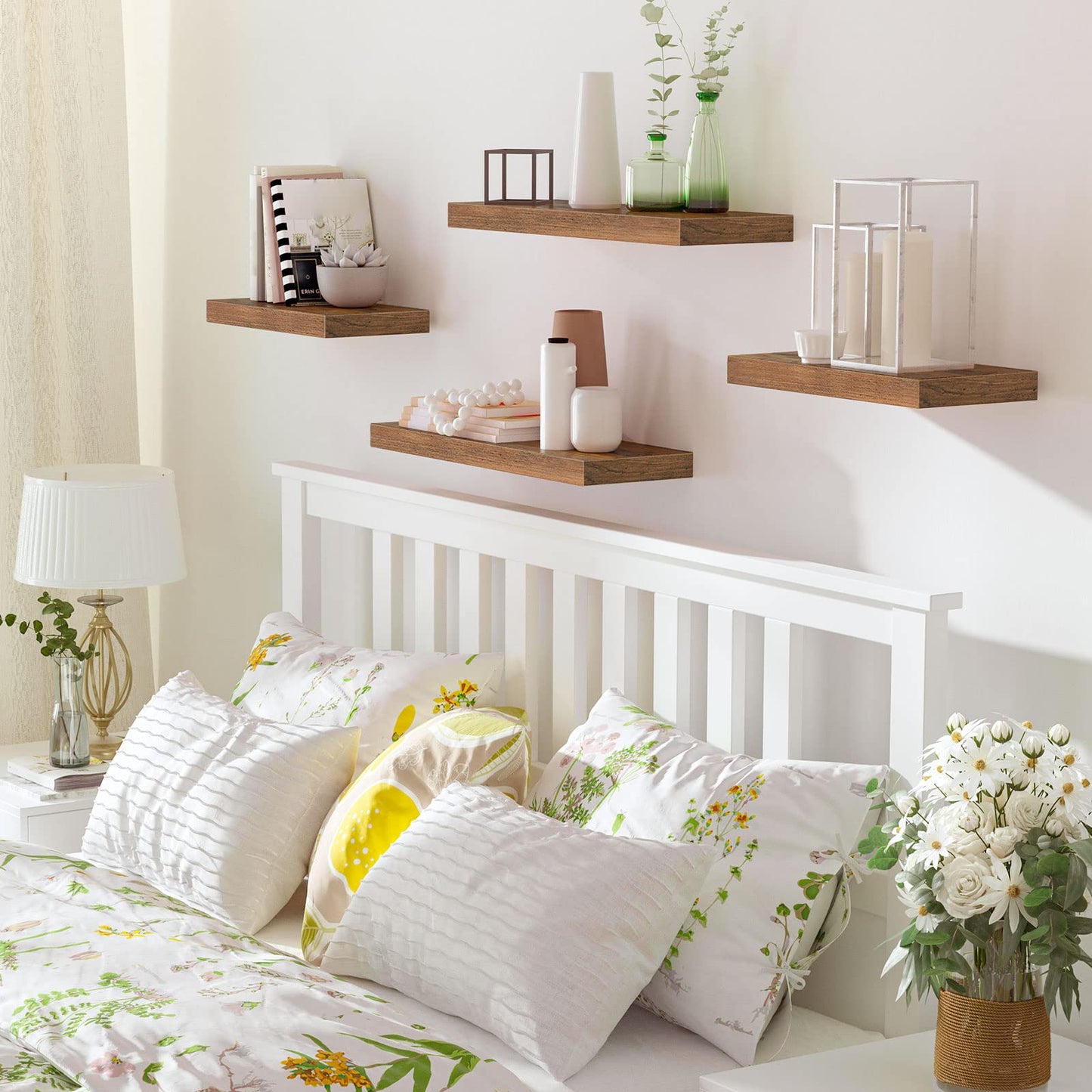 - HOOBRO Floating Shelves, Wall Shelves Set of 2 | Wall Mounted Shelves | 60cm -