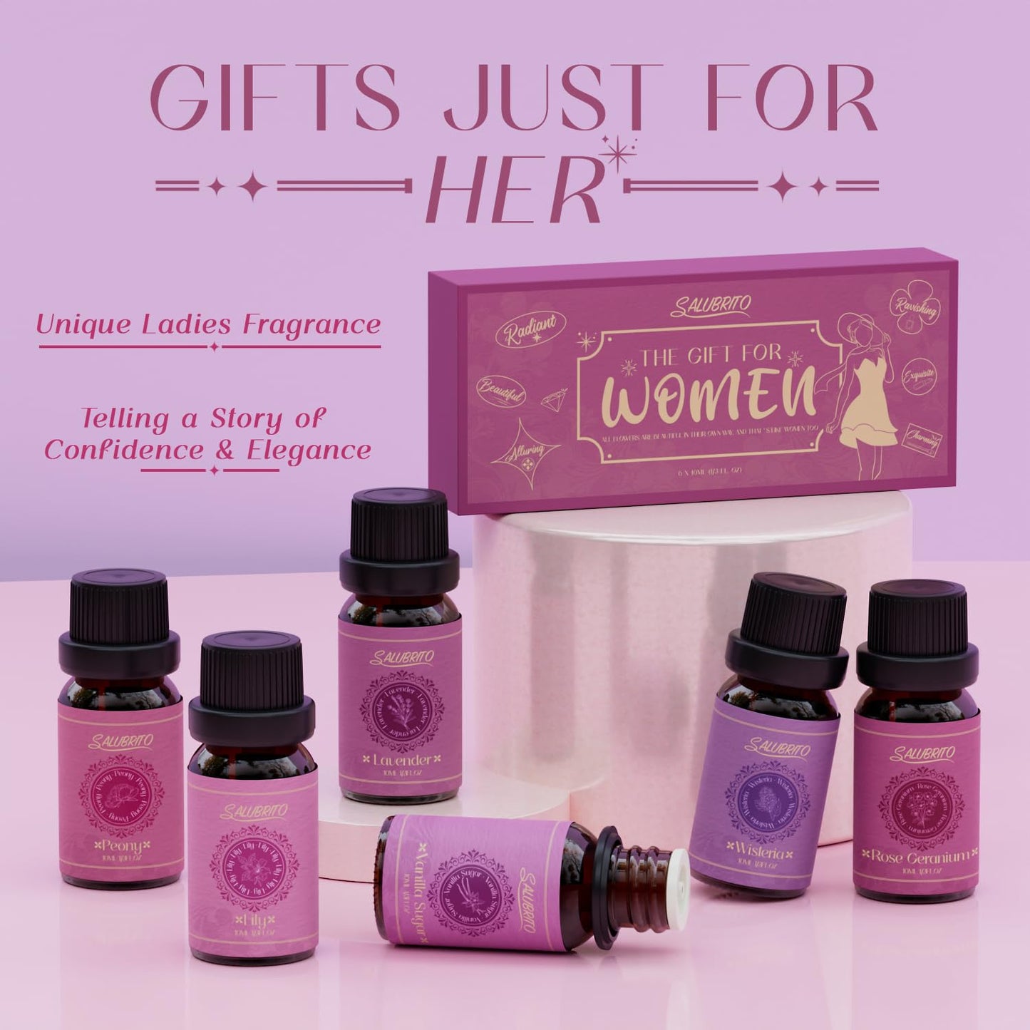 - SALUBRITO Woman Essential Oils Set | Gift for Ladies -
