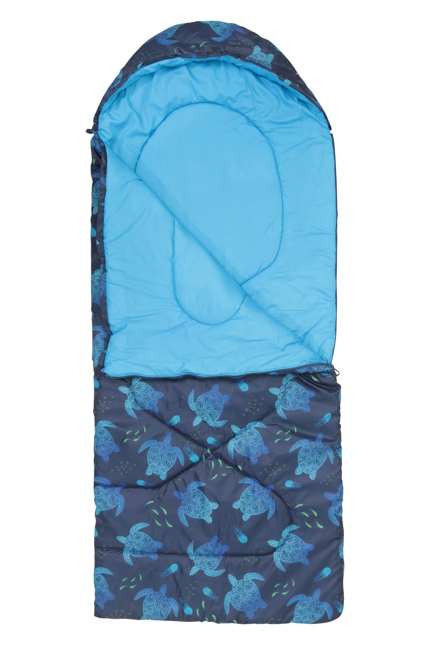 - Mountain Warehouse Apex Mini Square Patterned Sleeping Bag | 2 Season -
