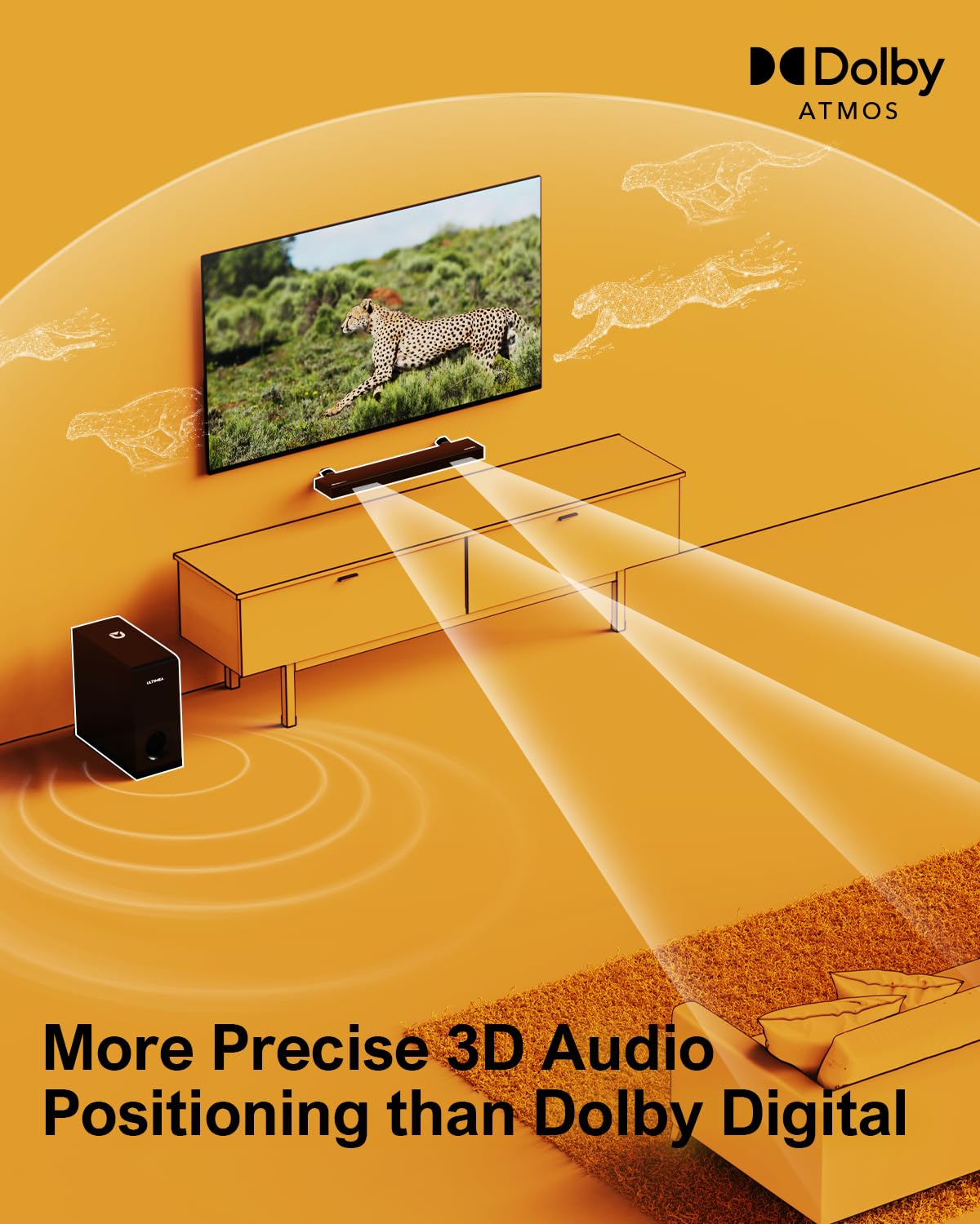 - ULTIMEA Sound Bar for TV |  Dolby Atmos | Soundbar -