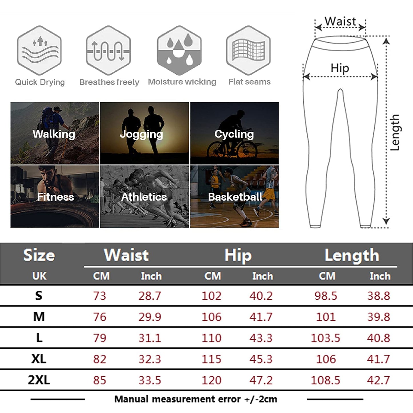 -MakingDa Mens Gym Joggers | Sweatpants | Slim Fit  |  Running Workout Trousers -