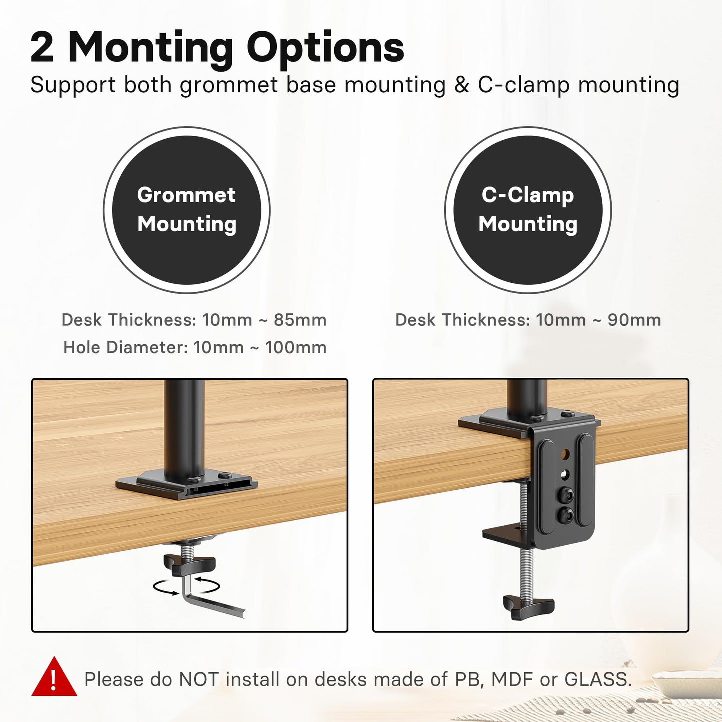 - Redbat Monitor and Laptop Stand | 13-32 inch LCD LED Screens | Adjustable Monitor Mount -