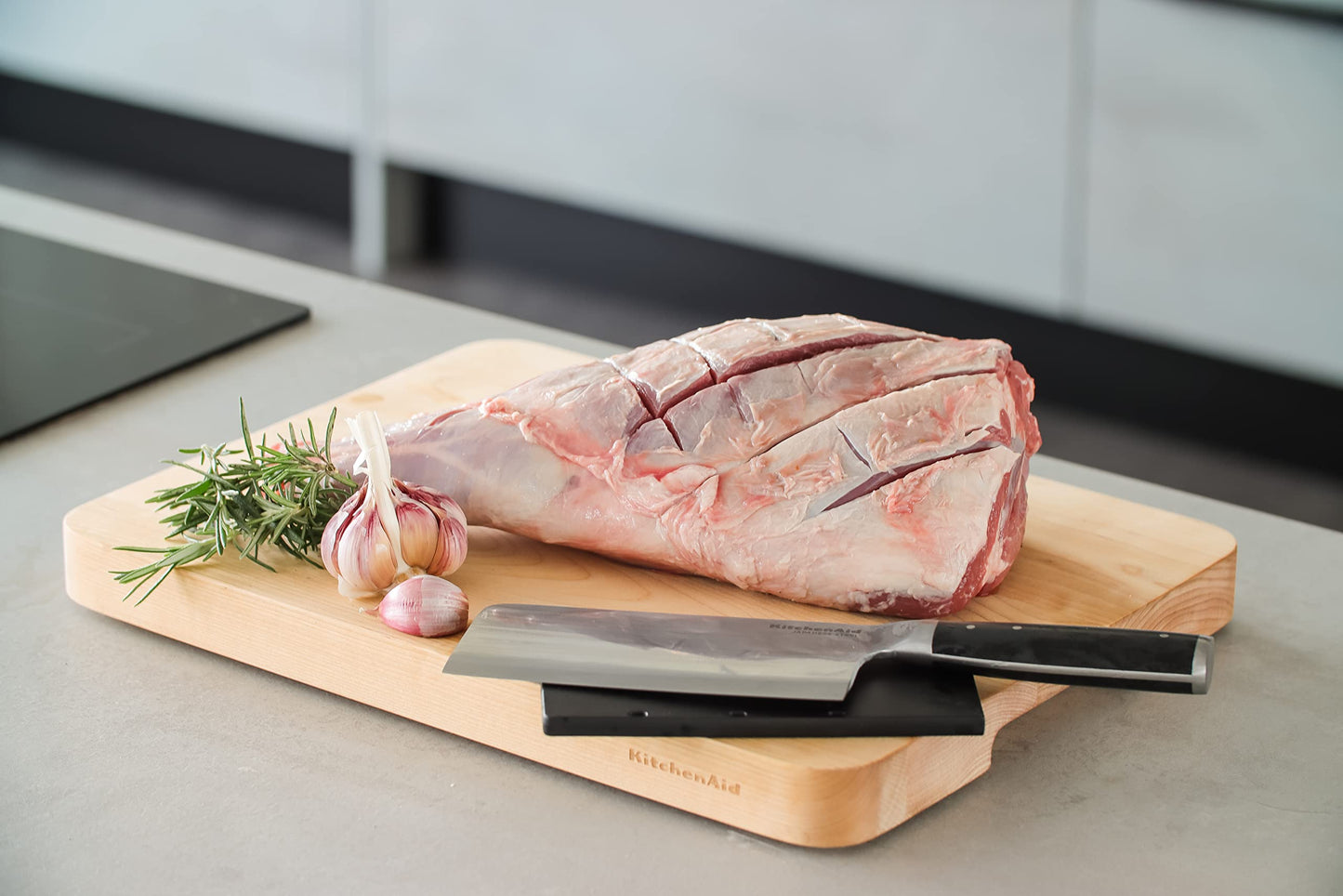 - KitchenAid Kitchen Knife | Meat and Vegetable Cleaver | Japanese Steel -