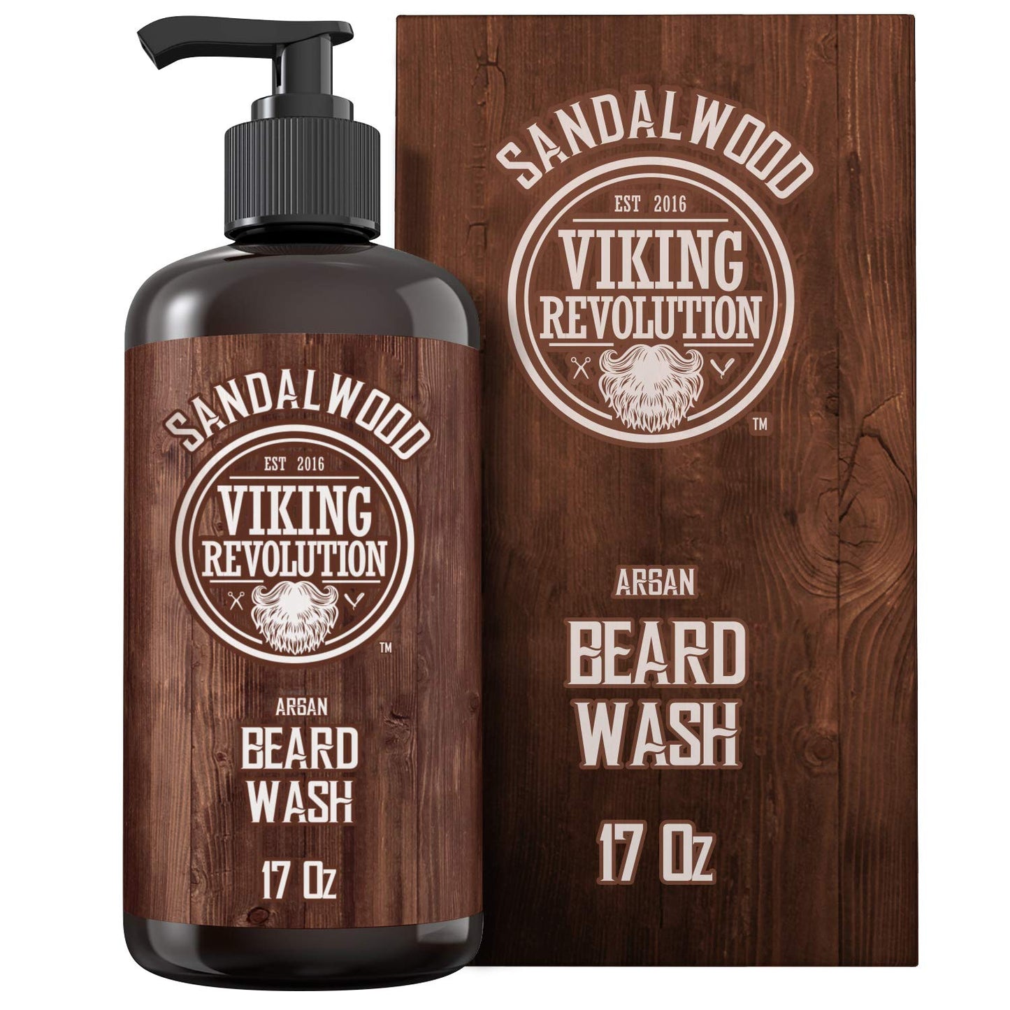 - Viking Revolution - Beard Shampoo - Natural Beard Wash With Argan & Jojoba Oils -
