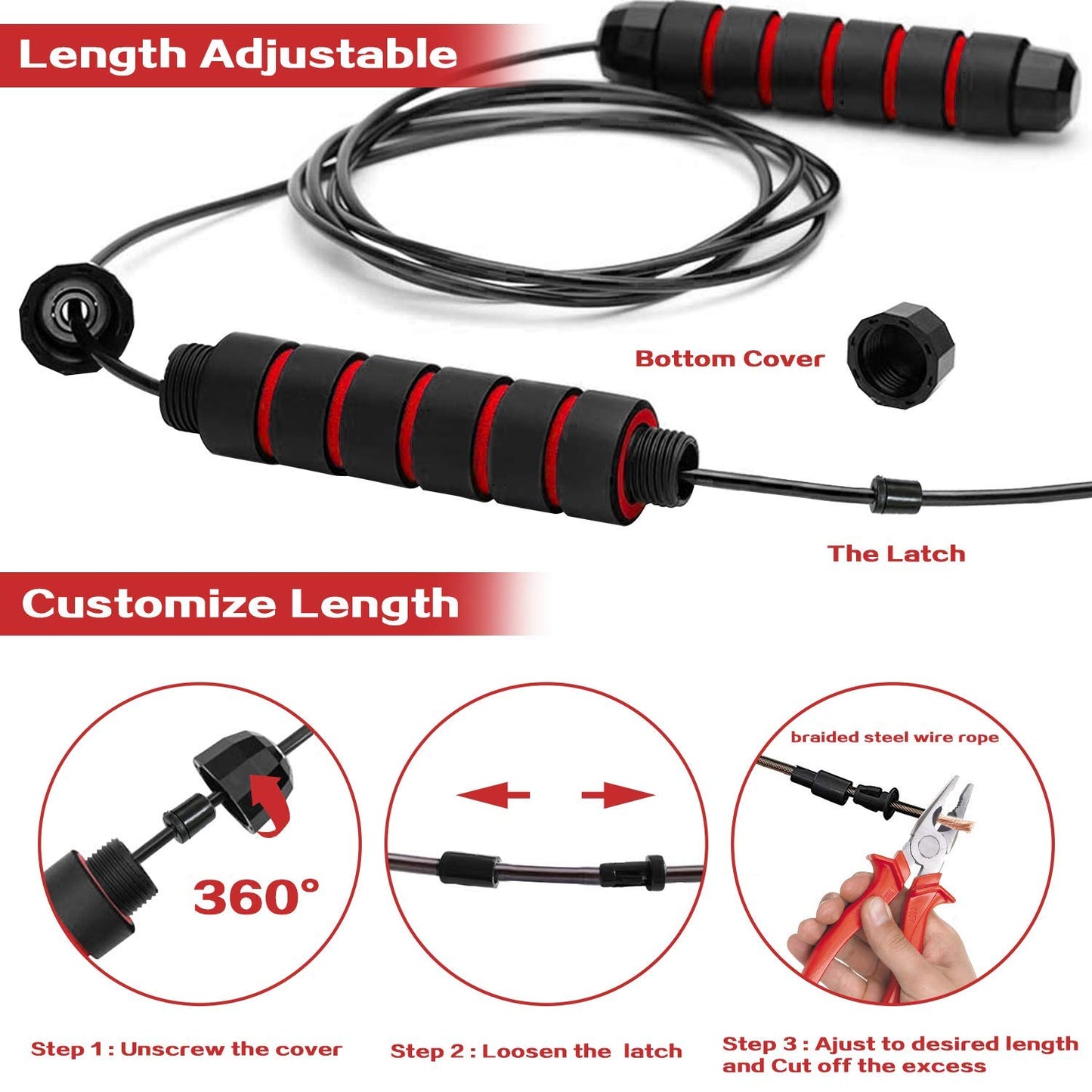 - Skipping Rope | Jumping Rope Adjustable | - Jump Rope For Exercise -