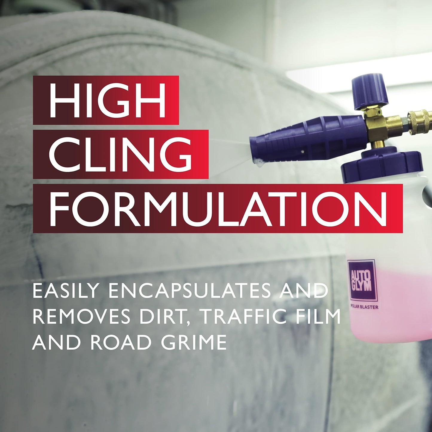 Autoglym Polar Wash, 2.5L - Snow Foam Car Shampoo Safe for Wheels, Paint & Trim