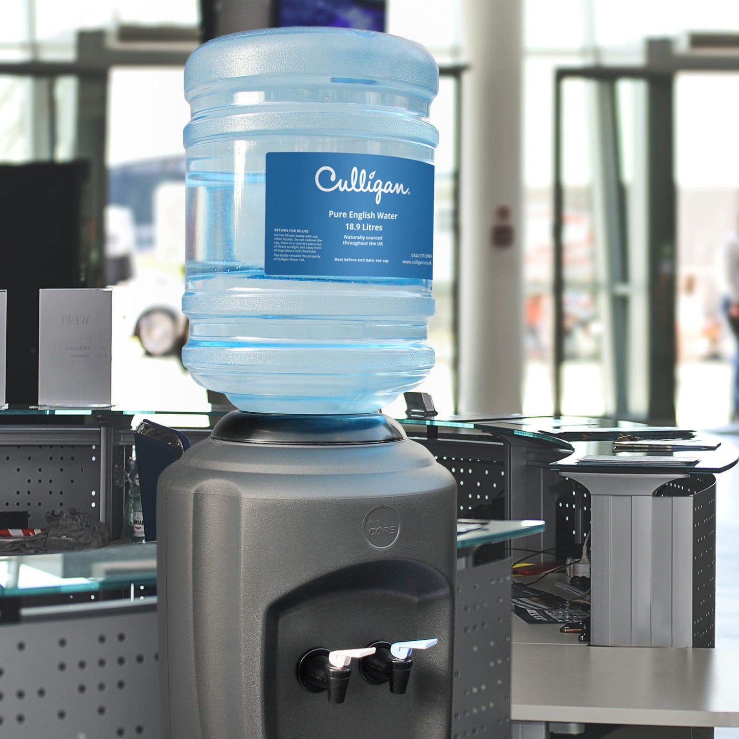 - Hydrate Direct Core Bottled Water Cooler Dispenser | Floor-Standing Water Machine, Easy to Sanitise & Maintain -