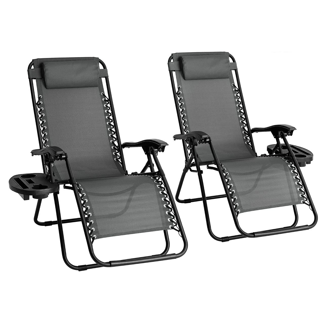 - Straame Garden | Zero Gravity Chair | Set of 2 | Heavy Duty Textoline | Outdoor & Garden Sunloungers -