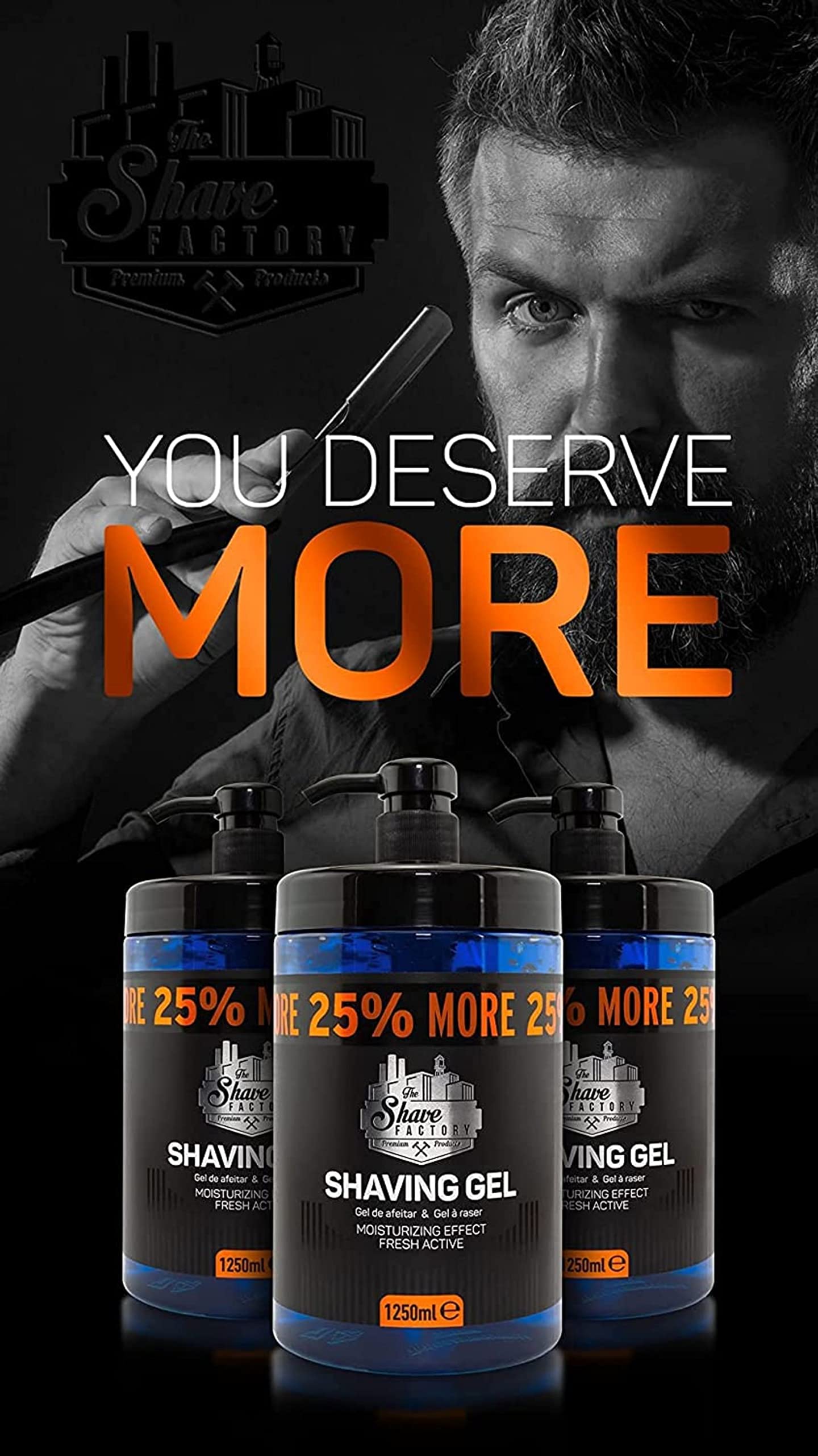 - The Shave Factory Shaving Gel | Moisturizing Effect Fresh Active Product -