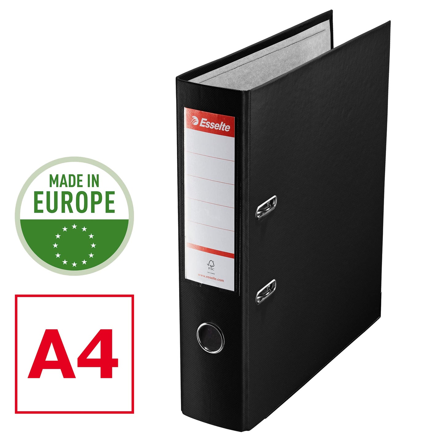 - Esselte A4 Lever Arch File | 3-Pack | 550 Sheets Capacity | Durable PP Plastic Cover -